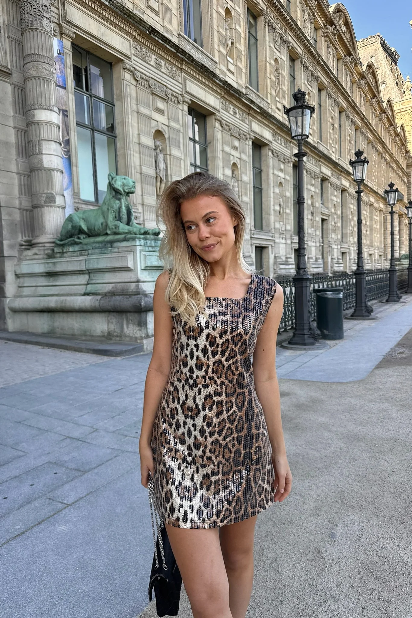 SiaIC Sequin Dress - Leo Print - Image 9