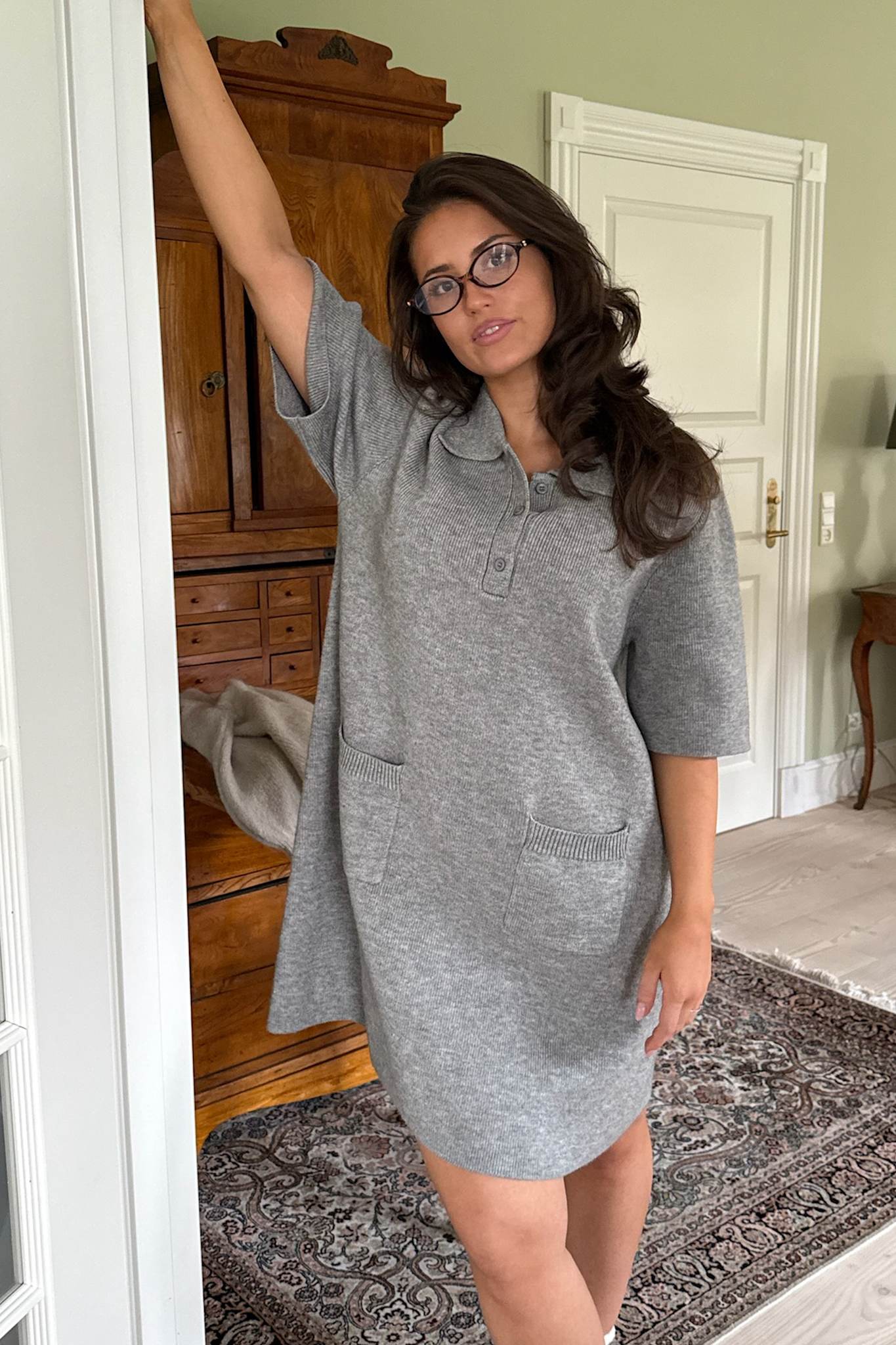 SifIC Knit Dress - Grey - Image 4