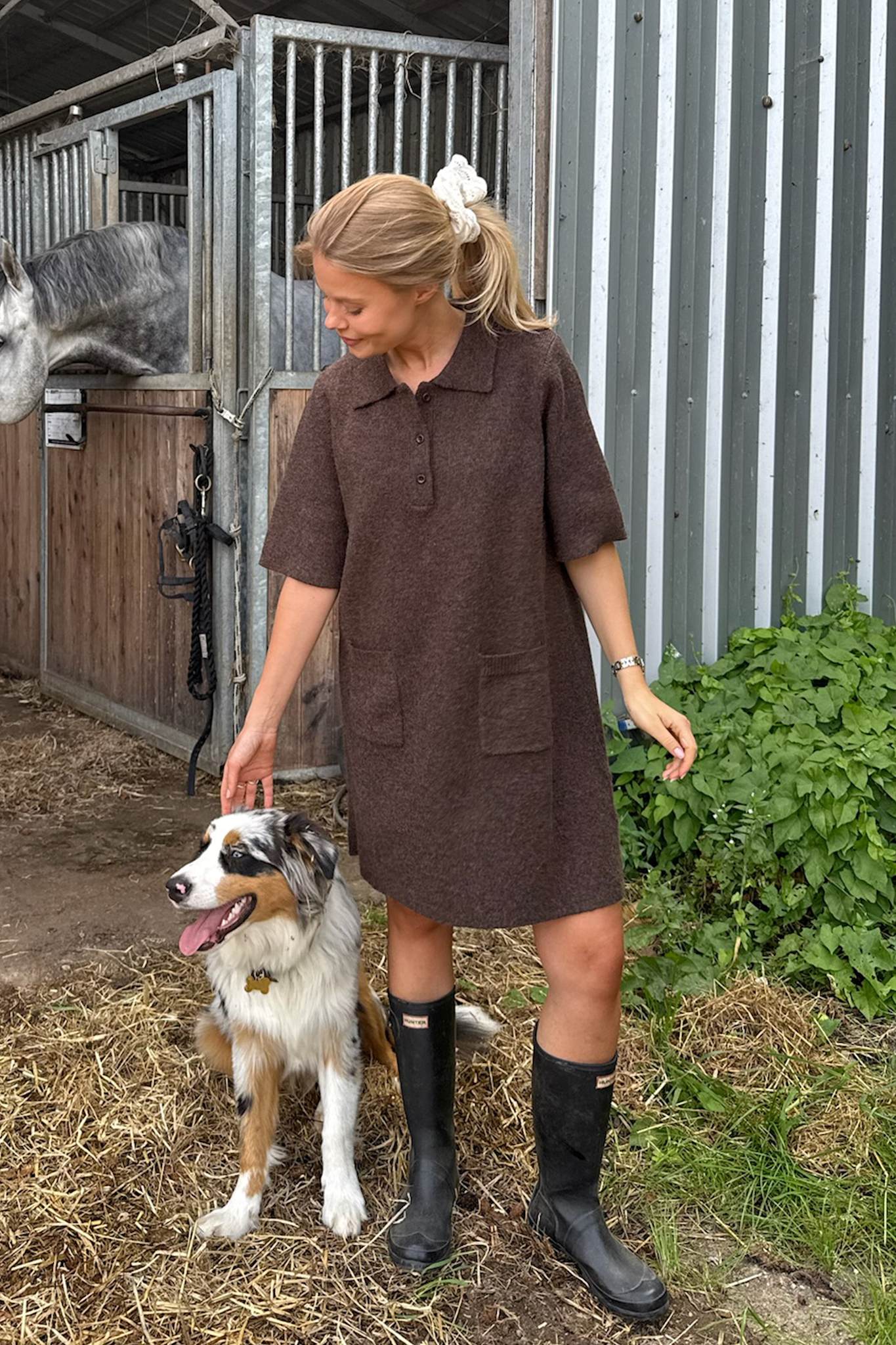 SifIC Knit Dress - Dark Brown - Image 7