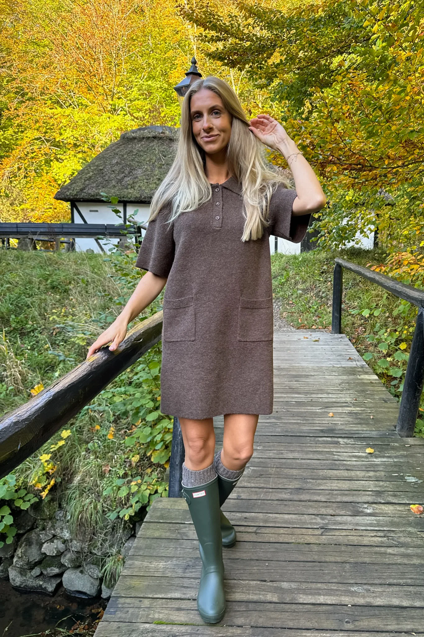 SifIC Knit Dress - Dark Brown - Image 9