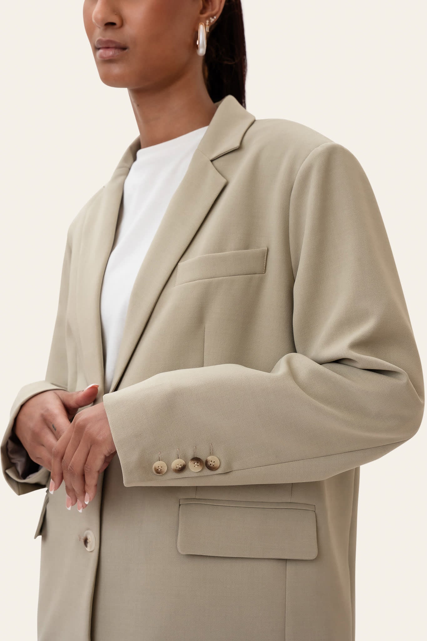 SignatureIC Blazer - Dusty Beige - Image 5