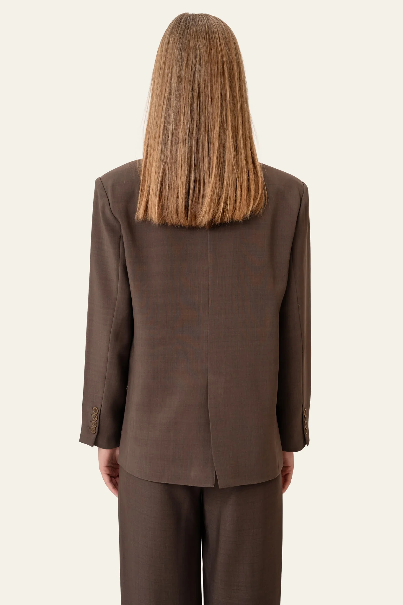 SignatureIC Double Breasted Blazer - Dark Brown - Image 8