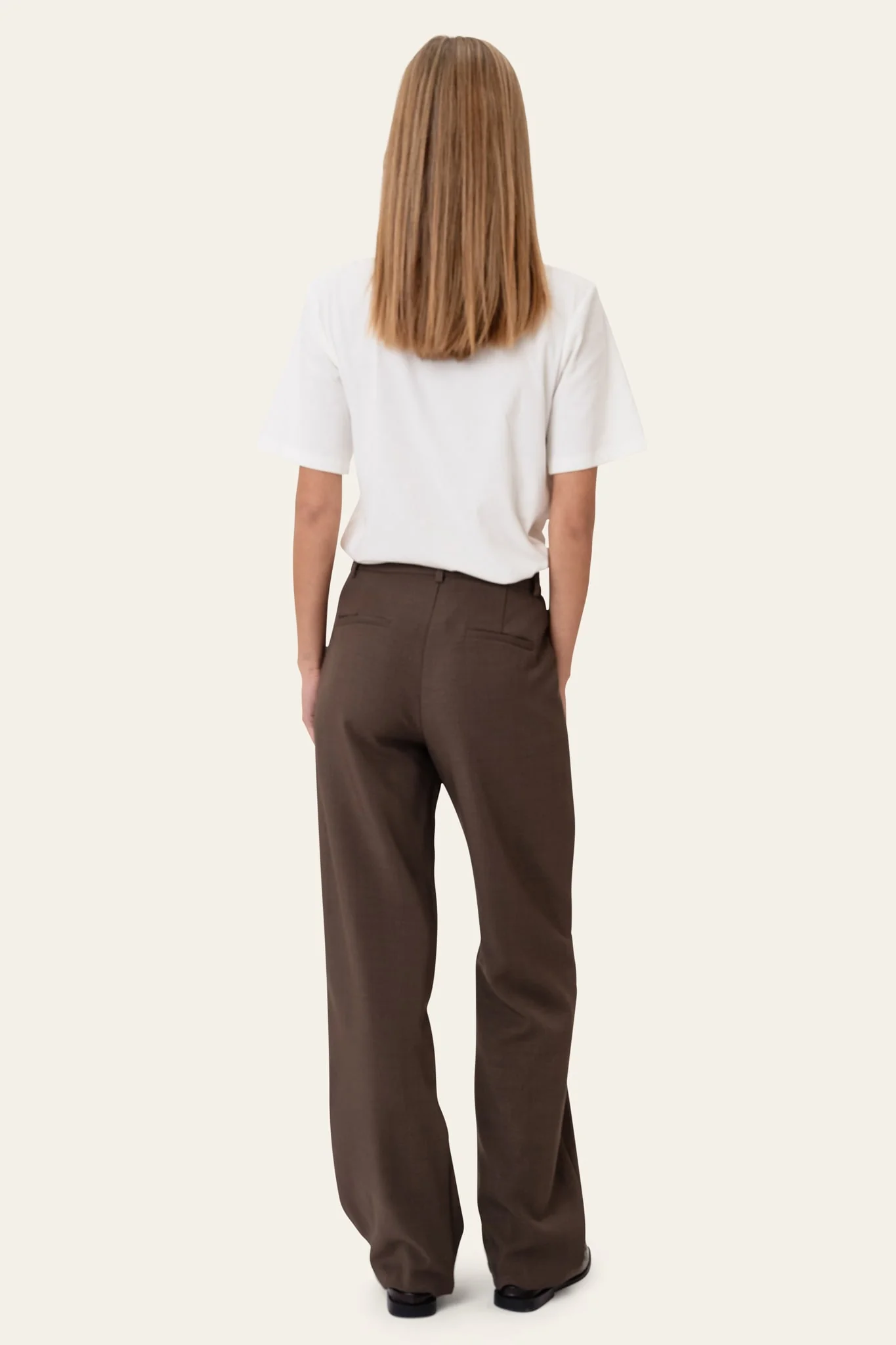 SignatureIC Wide Pants - Dark Brown - Image 4