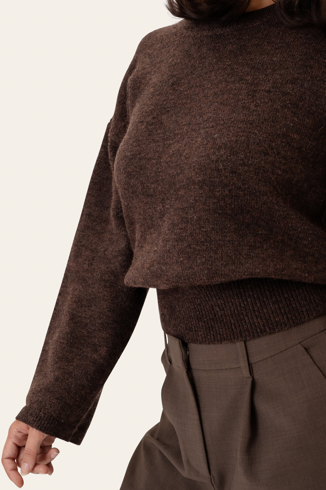 SigneIC Pullover - Dark Brown - Image 6