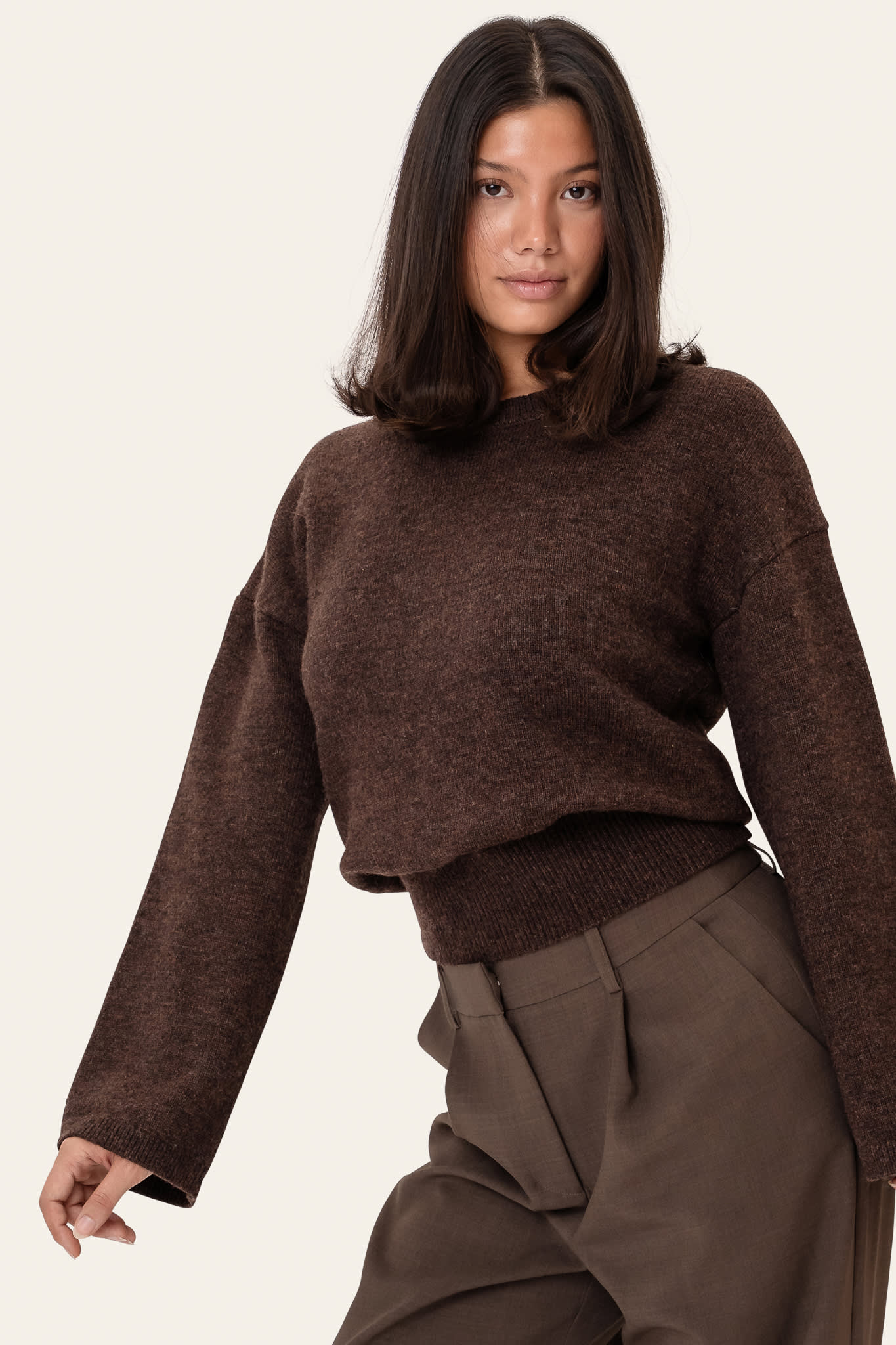SigneIC Pullover - Dark Brown - Image 8