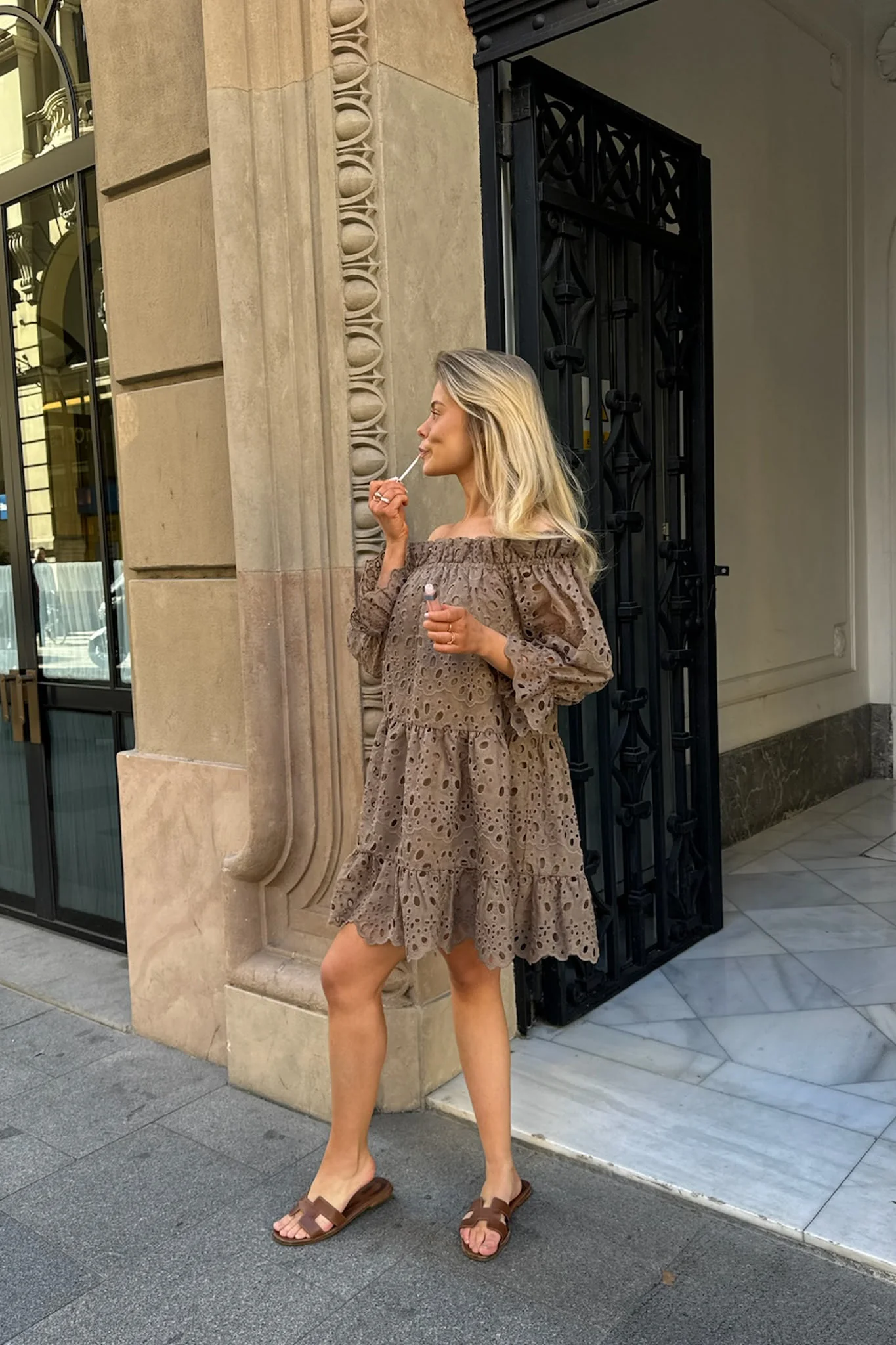 SigridIC Dress - Mocca - Image 5