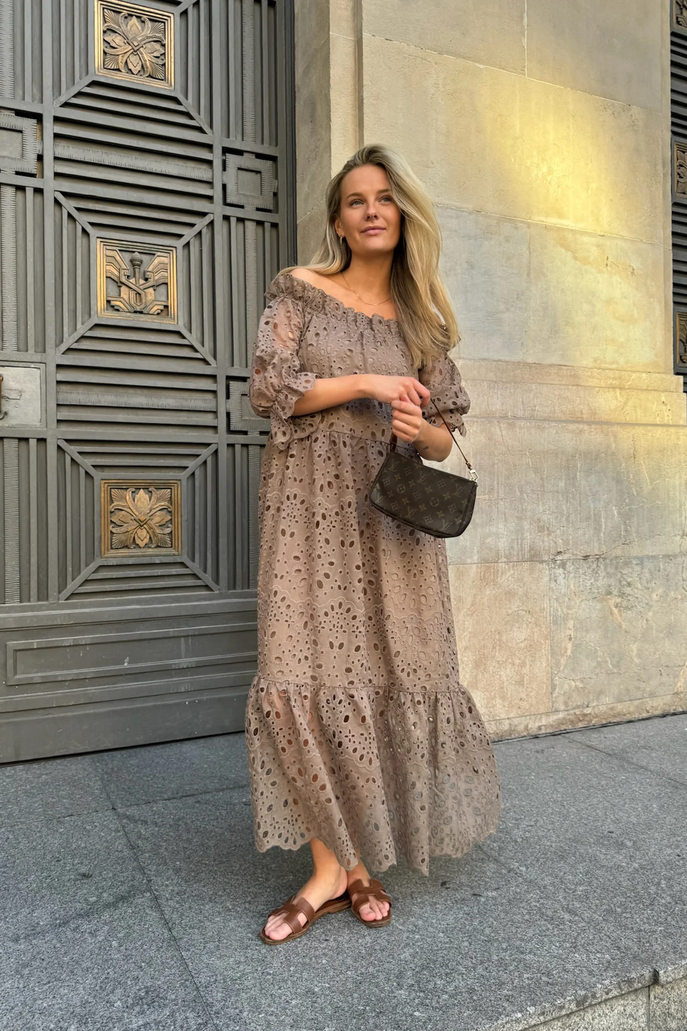SigridIC Long Dress - Mocca - Image 6