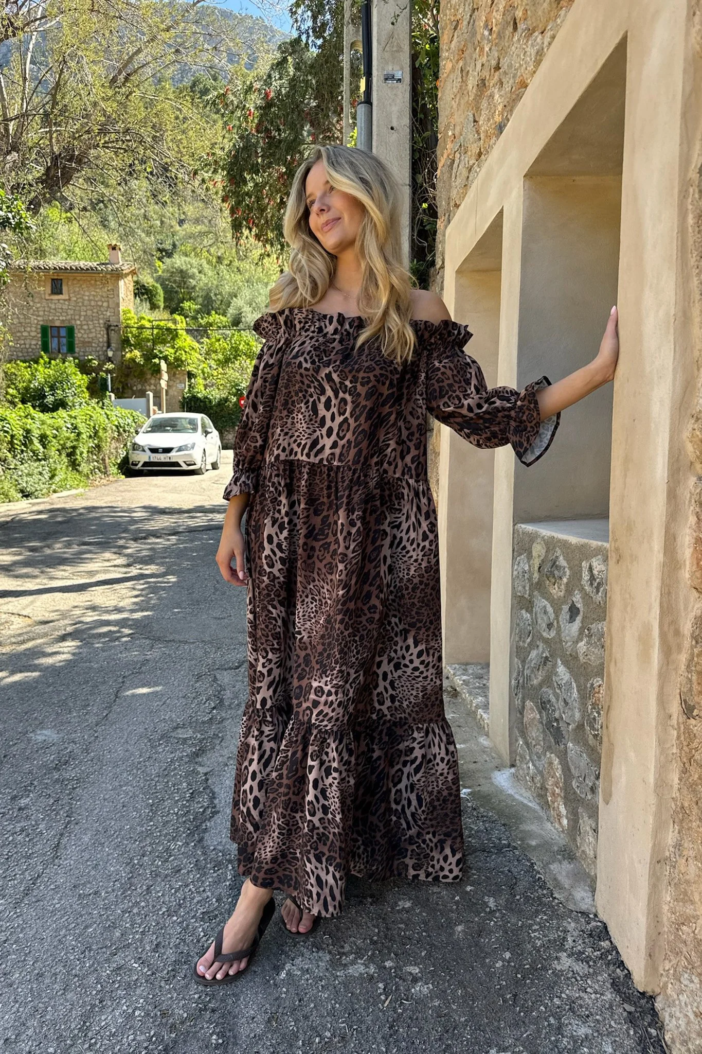 SigridIC Long Dress - Leo Print - Image 3