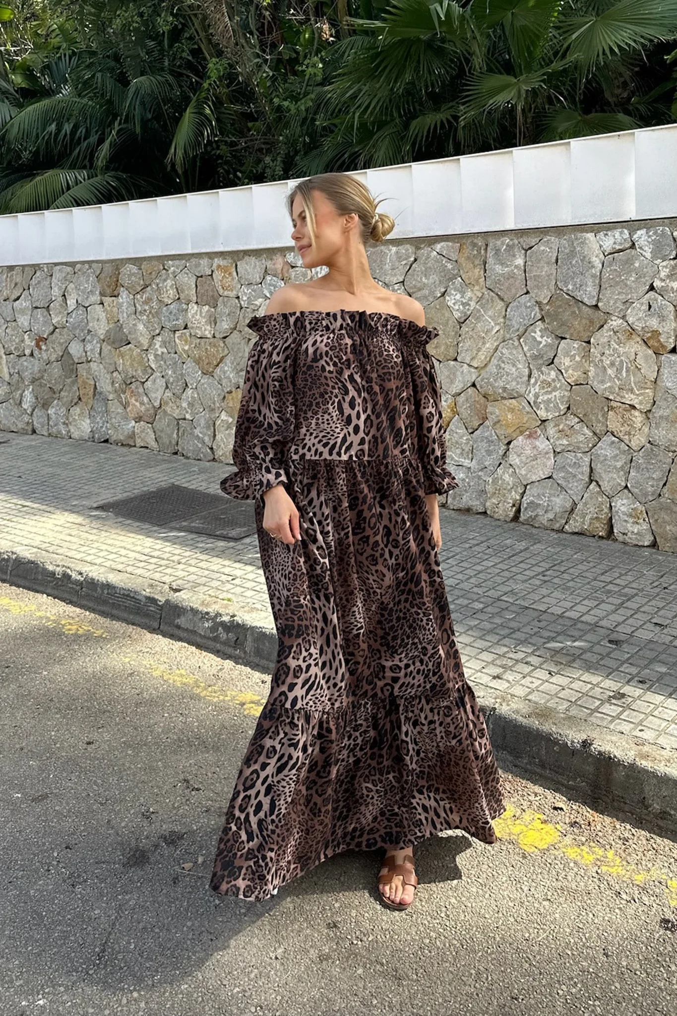 SigridIC Long Dress - Leo Print - Image 5