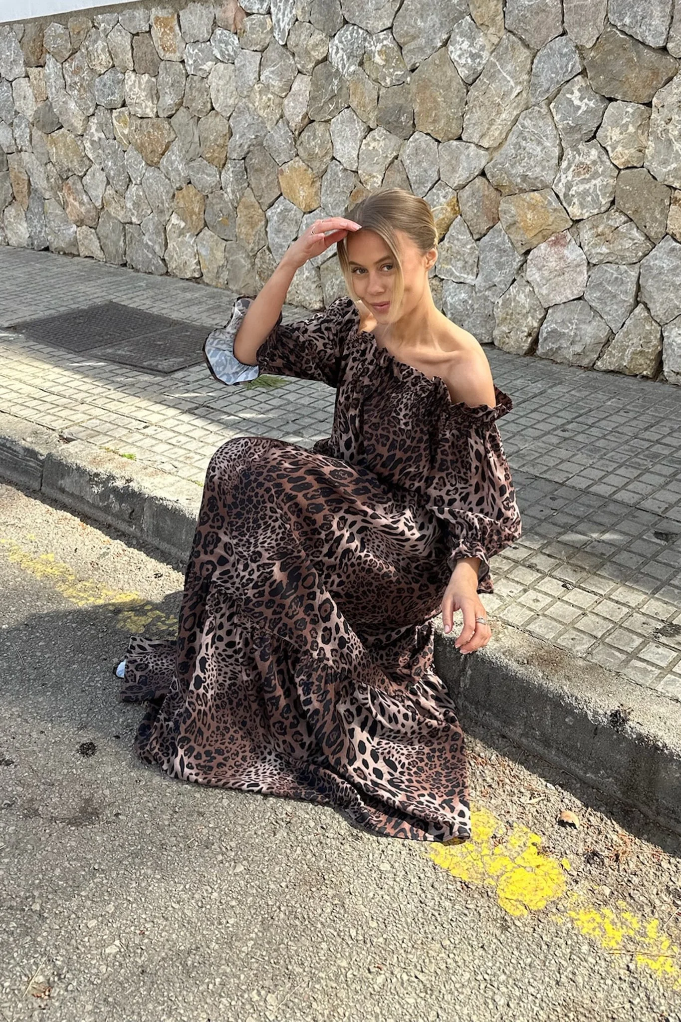 SigridIC Long Dress - Leo Print - Image 6