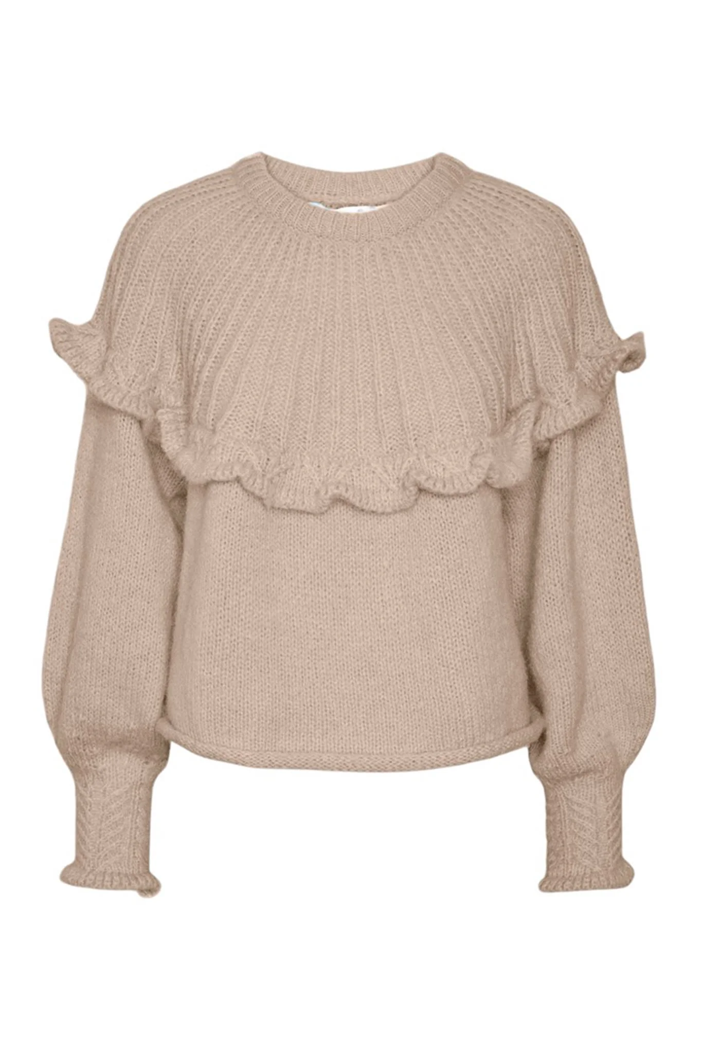 PCSikka LS Oneck Knit - Silver Mink - Image 5