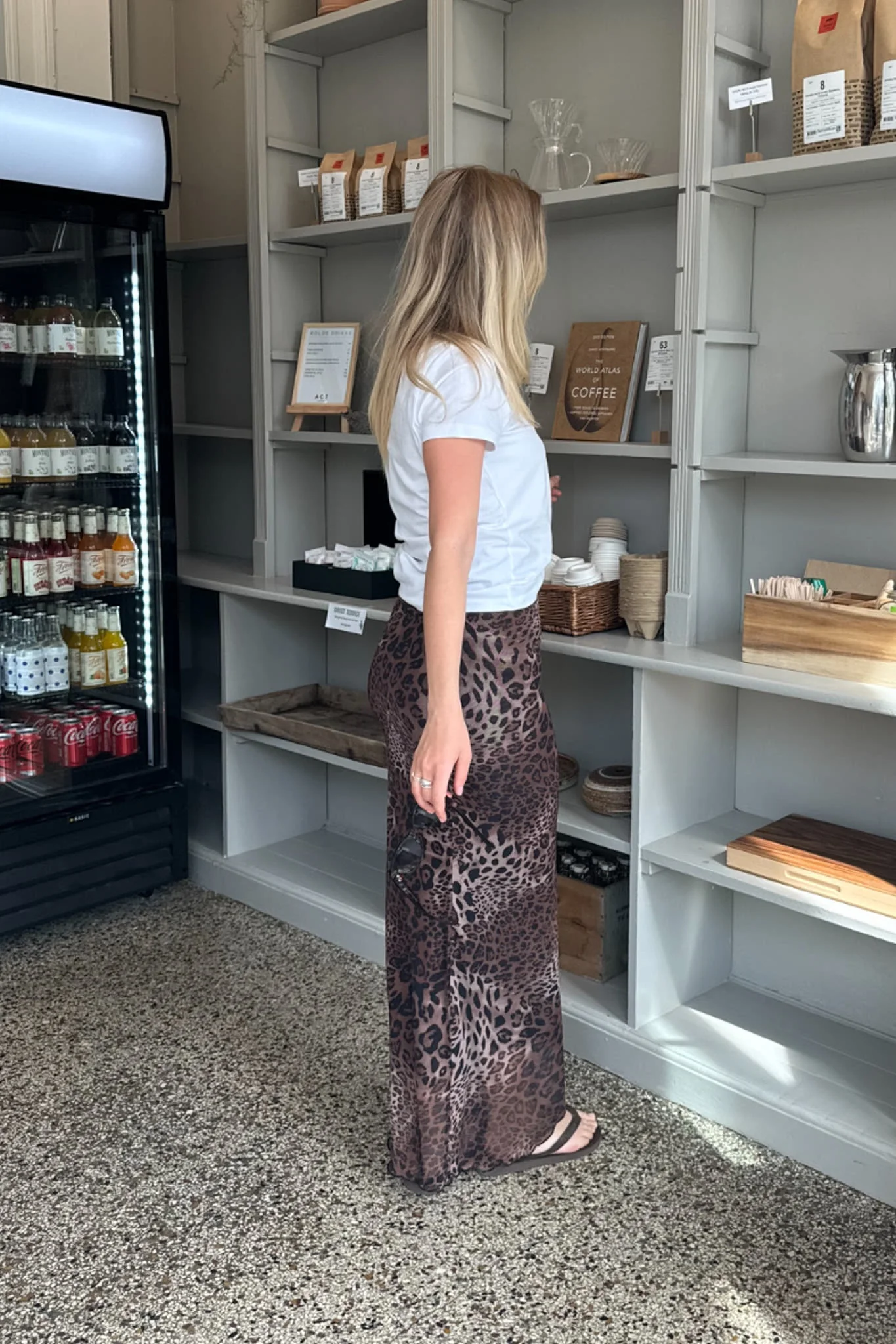 SiljeIC Long Mesh Dress - Leo Print - Image 9
