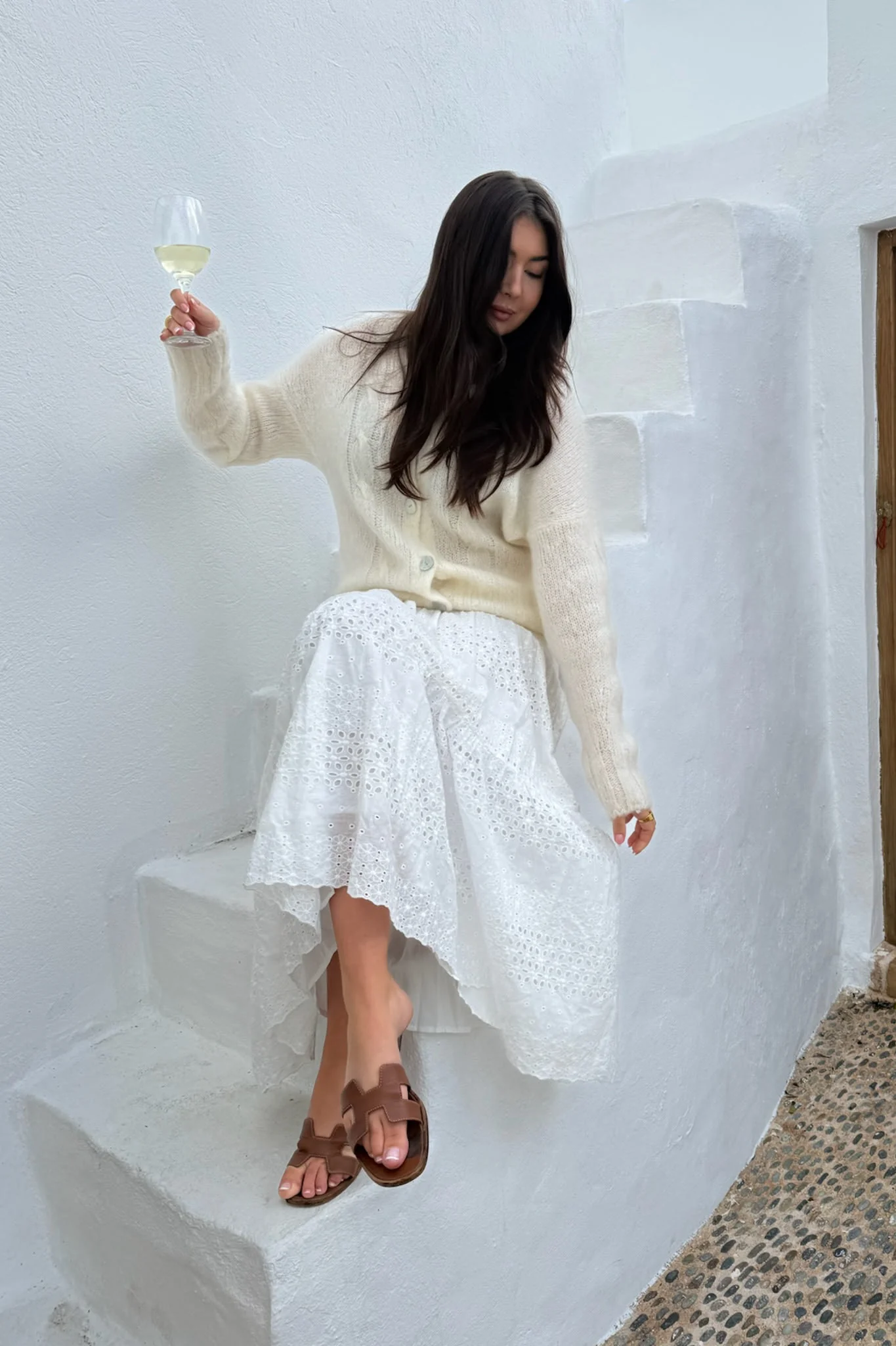 SofiaIC Long Skirt - White Lace - Image 7