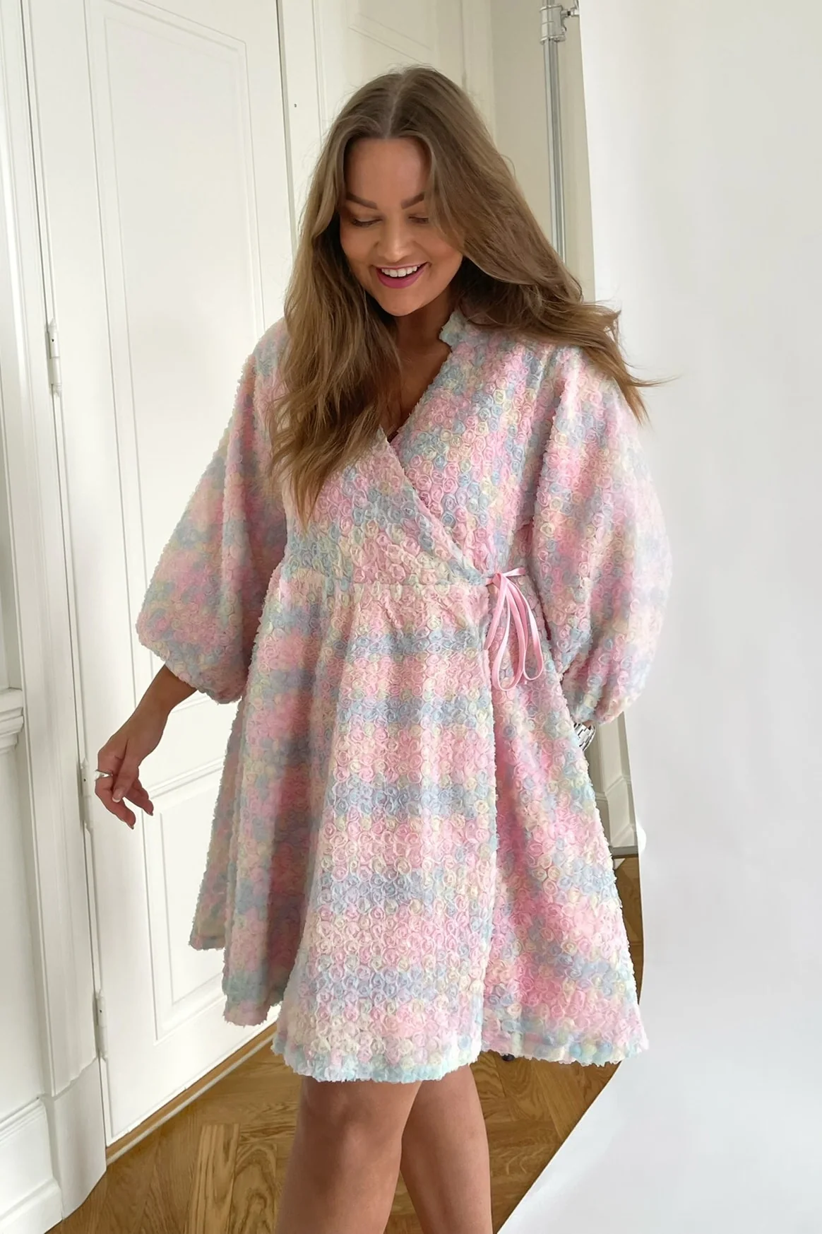Noella Sofie Wrap Dress - Multi Mix - Image 5