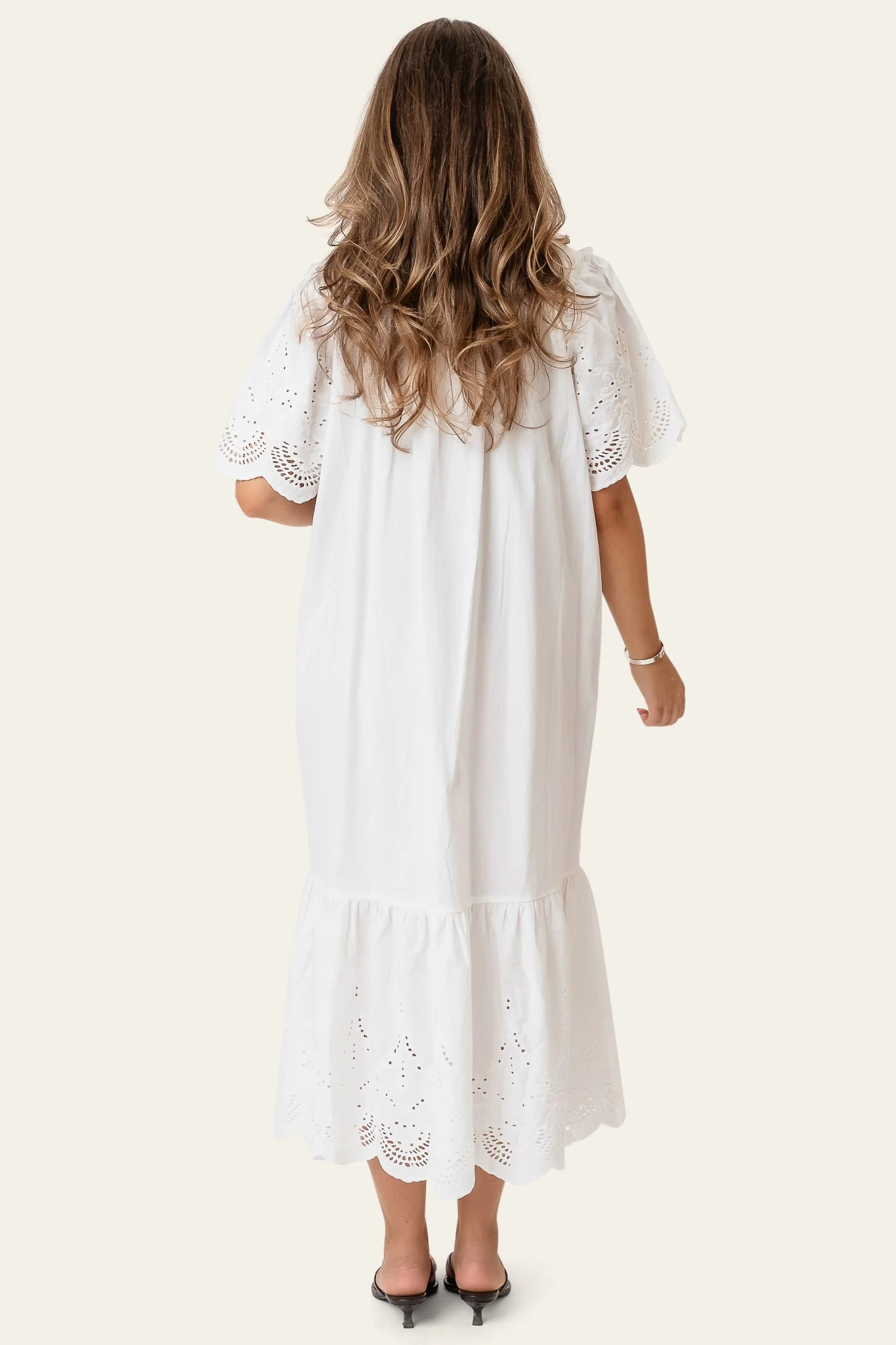 SolveigIC Long Dress - White Embroidery - Image 4