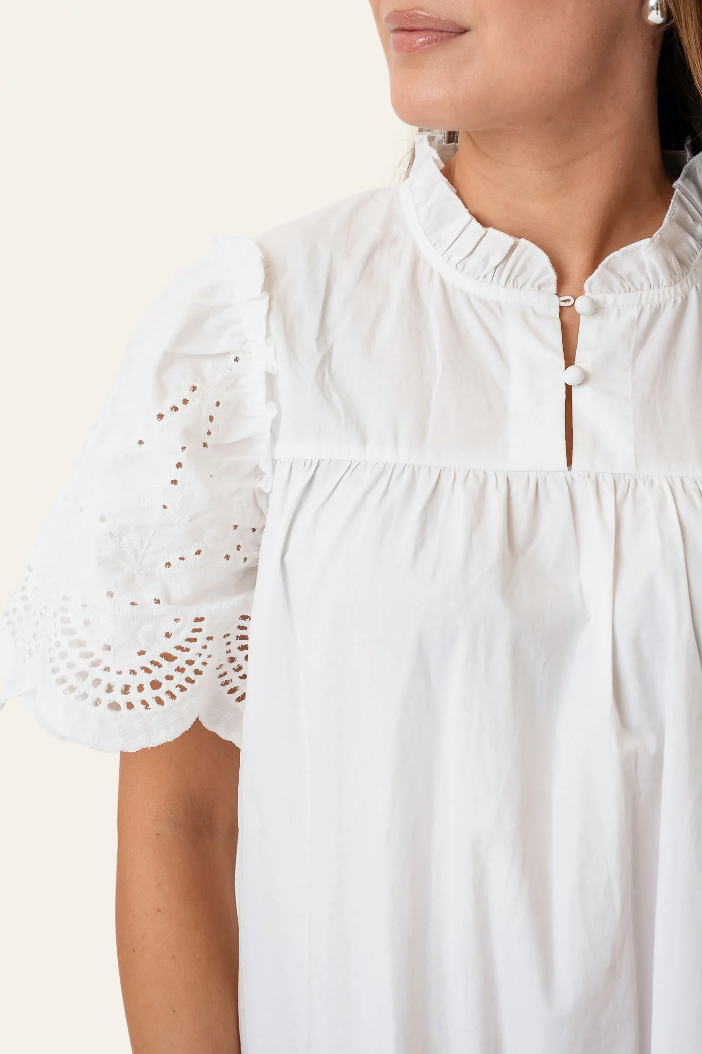 SolveigIC Long Dress - White Embroidery - Image 5