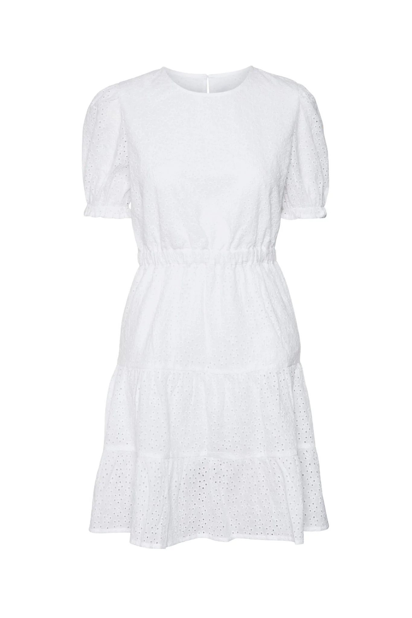 NMSommer SS Broderi Dress - Snow White - Image 6