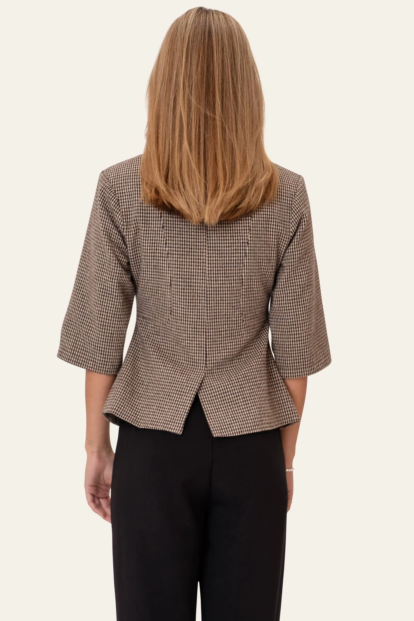 StineIC SS Blazer - Brown Checks - Image 4