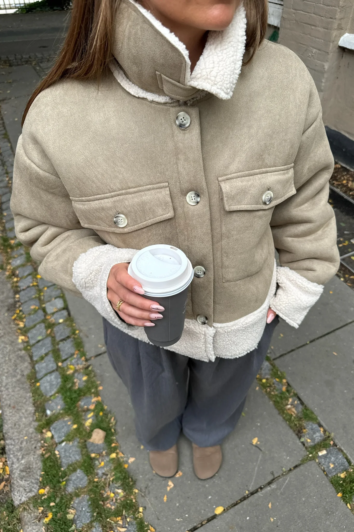 TheaIC Teddy Jacket - Light Brown - Image 12