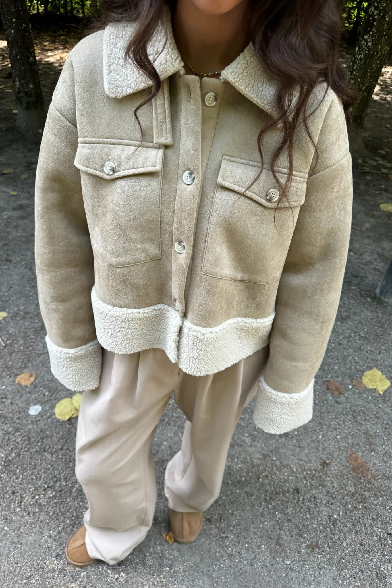 TheaIC Teddy Jacket - Light Brown - Image 7