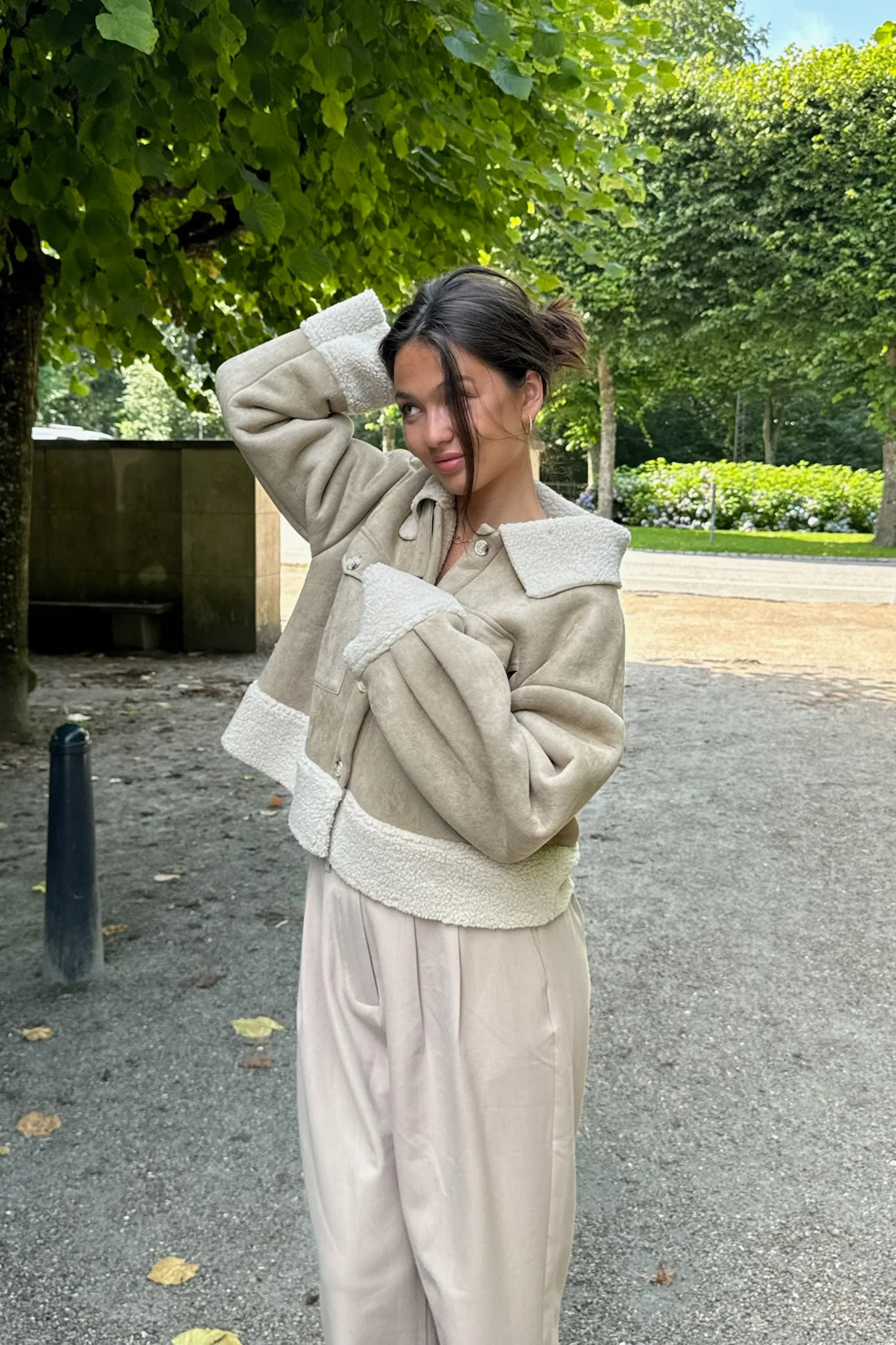 TheaIC Teddy Jacket - Light Brown - Image 8