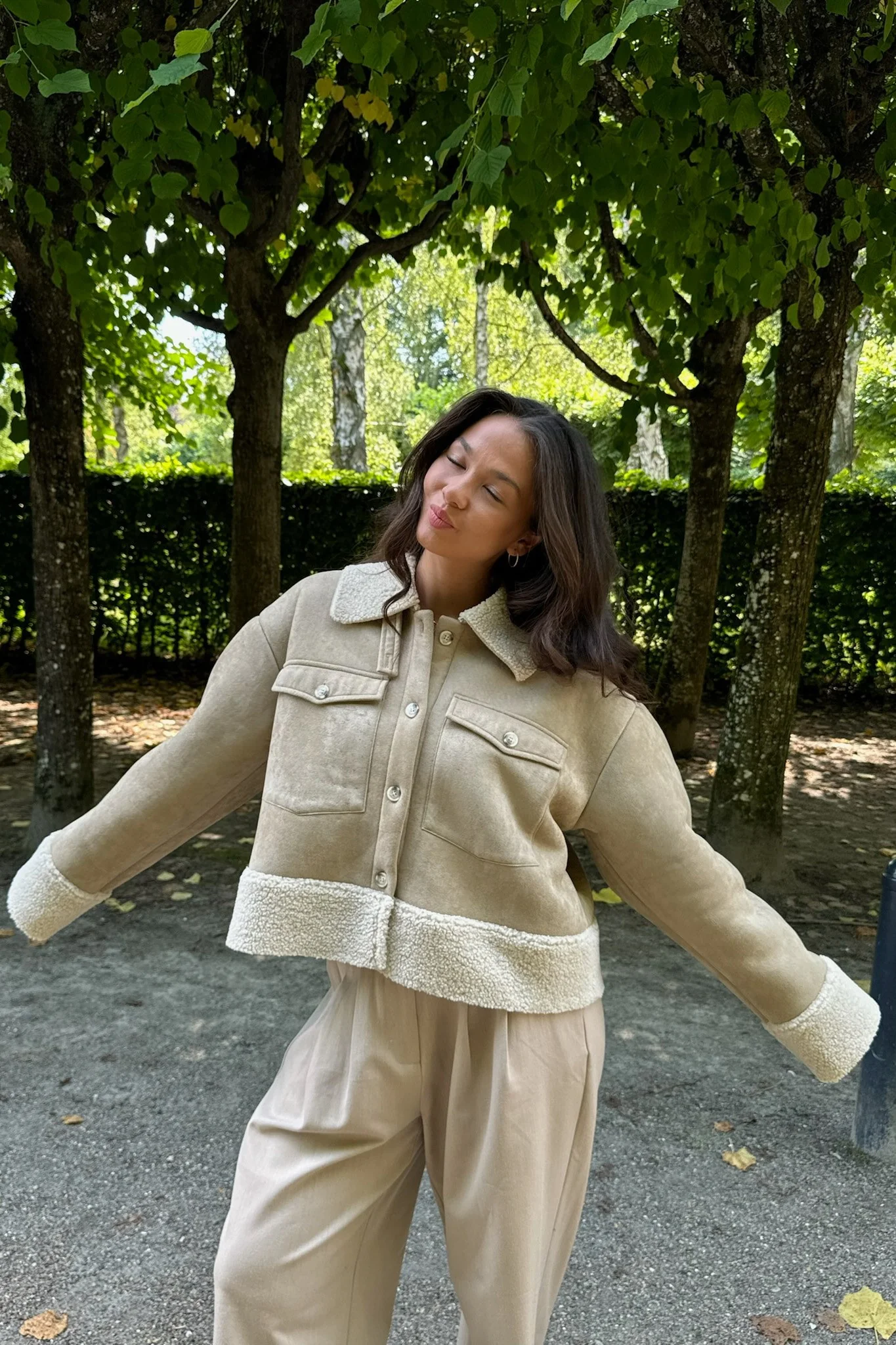TheaIC Teddy Jacket - Light Brown - Image 9