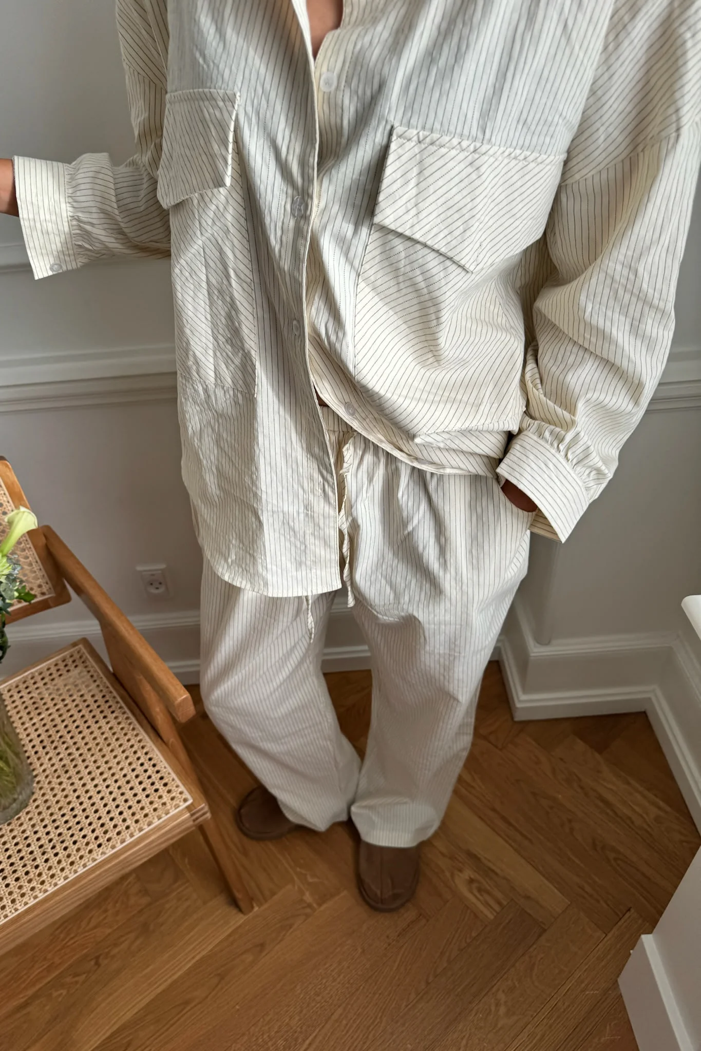 TheldaIC Shirt - Cream Black Stripe - Image 6