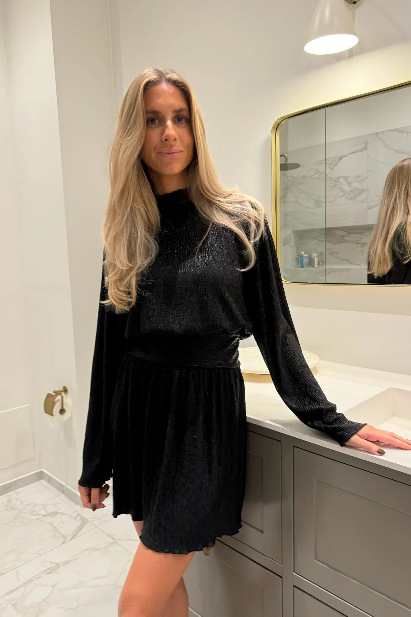 ThelmaIC Dress - Black Glitter - Image 3