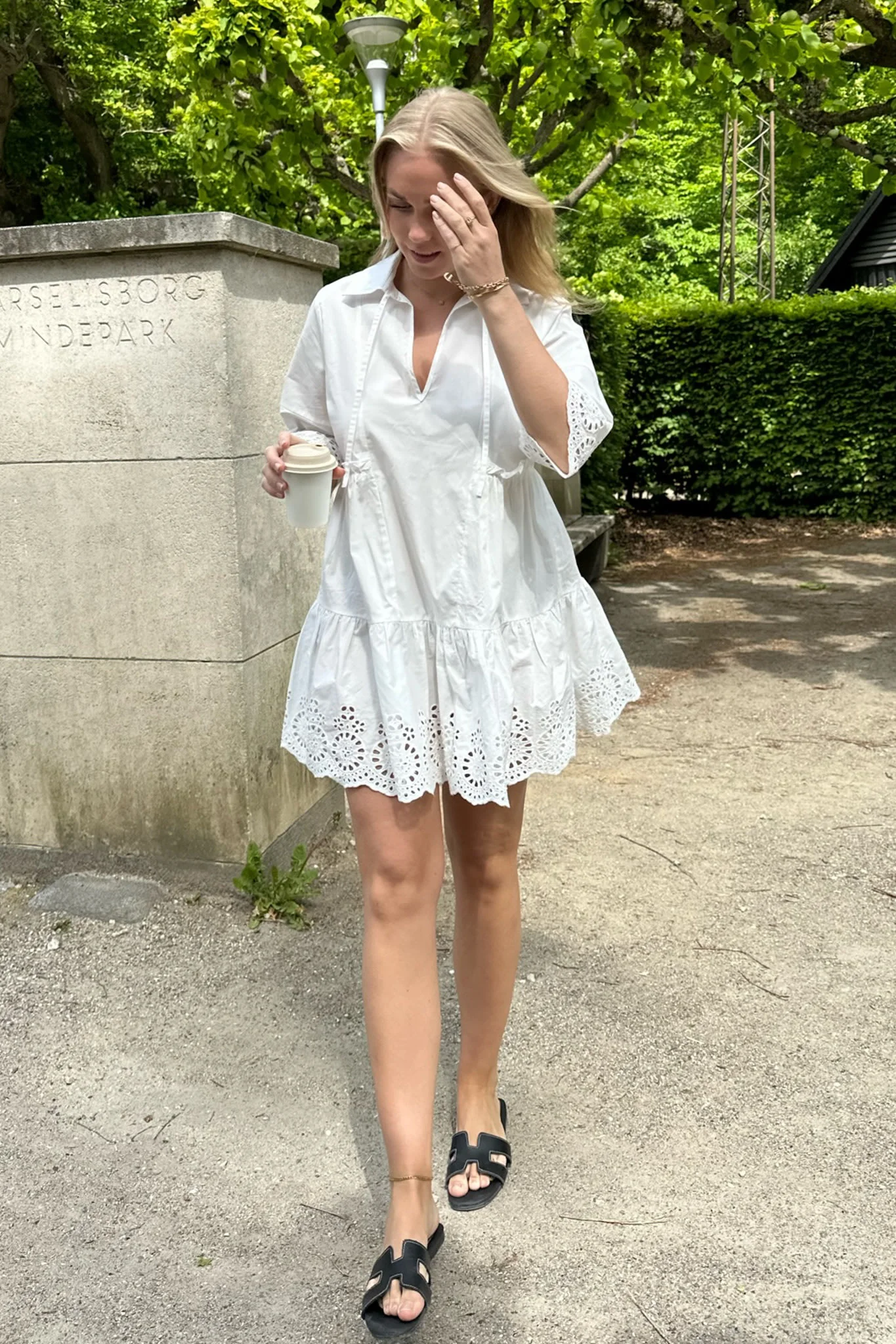 TildaIC Embroidery Dress - White - Image 3