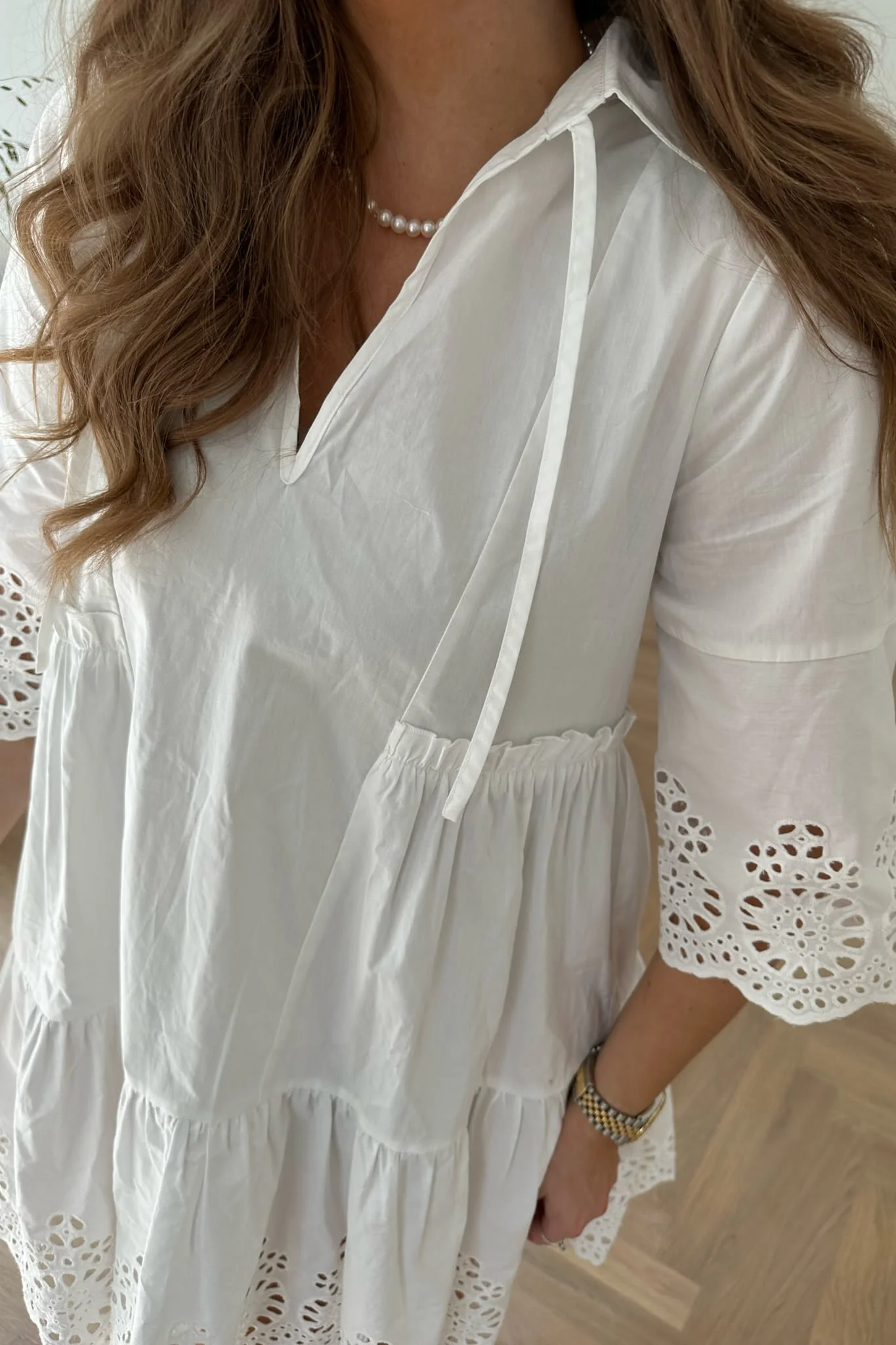 TildaIC Embroidery Dress - White - Image 9