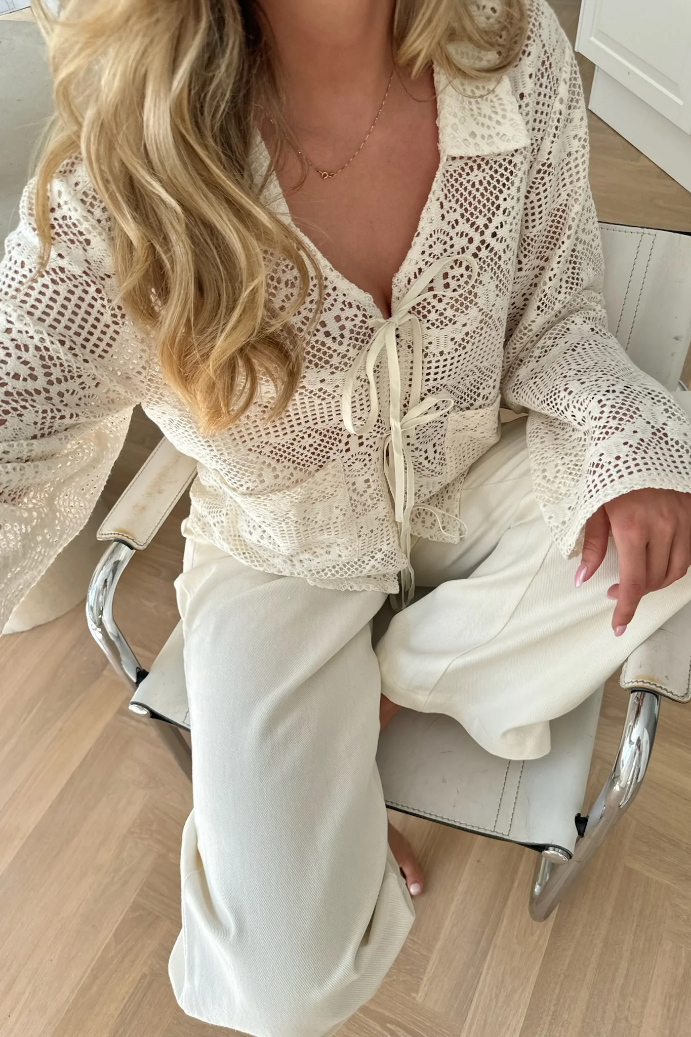 TildaIC Tie Top - Creme Lace - Image 4
