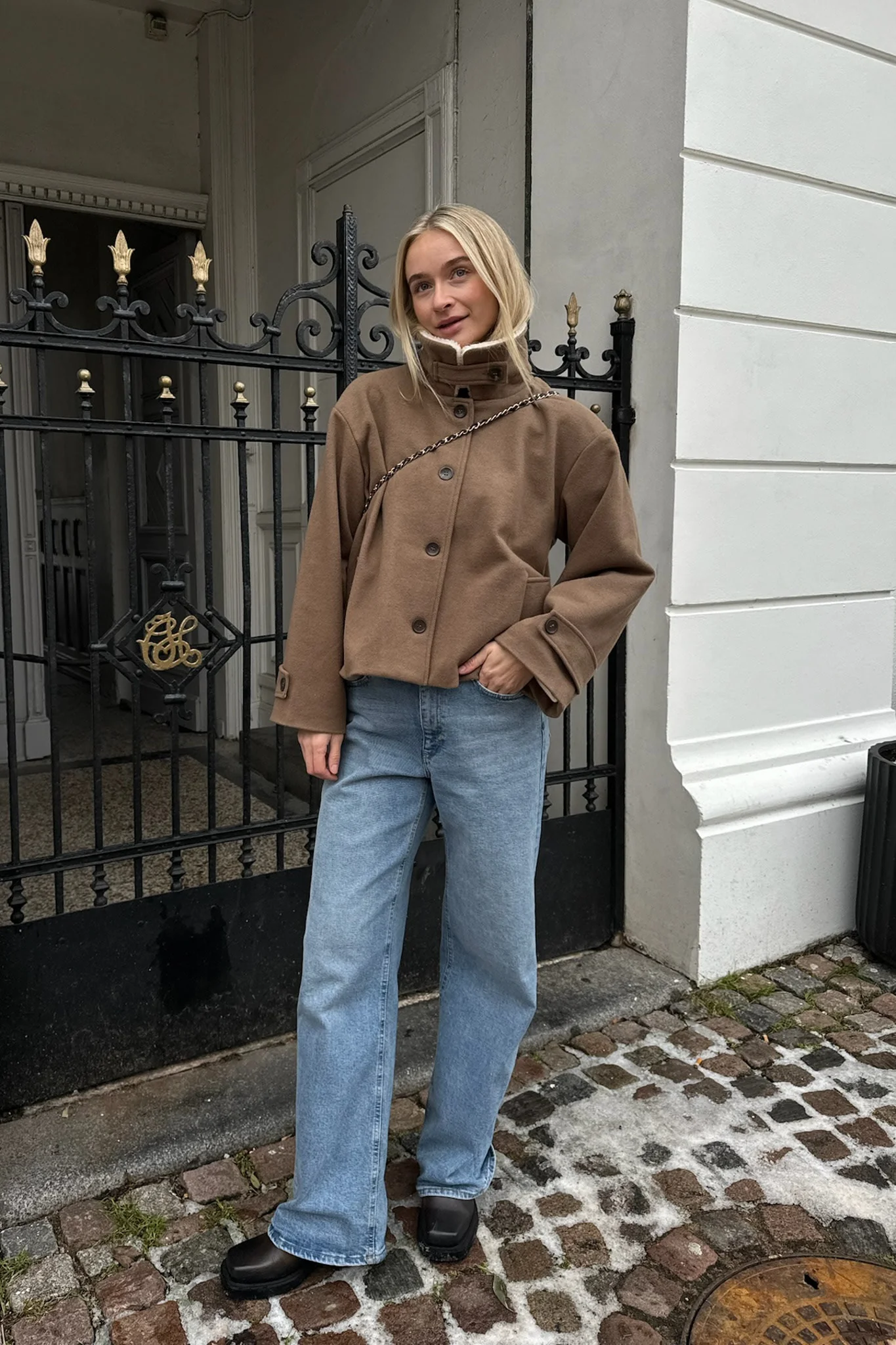 UlrikkeIC Teddy Jacket - Taupe - Image 2