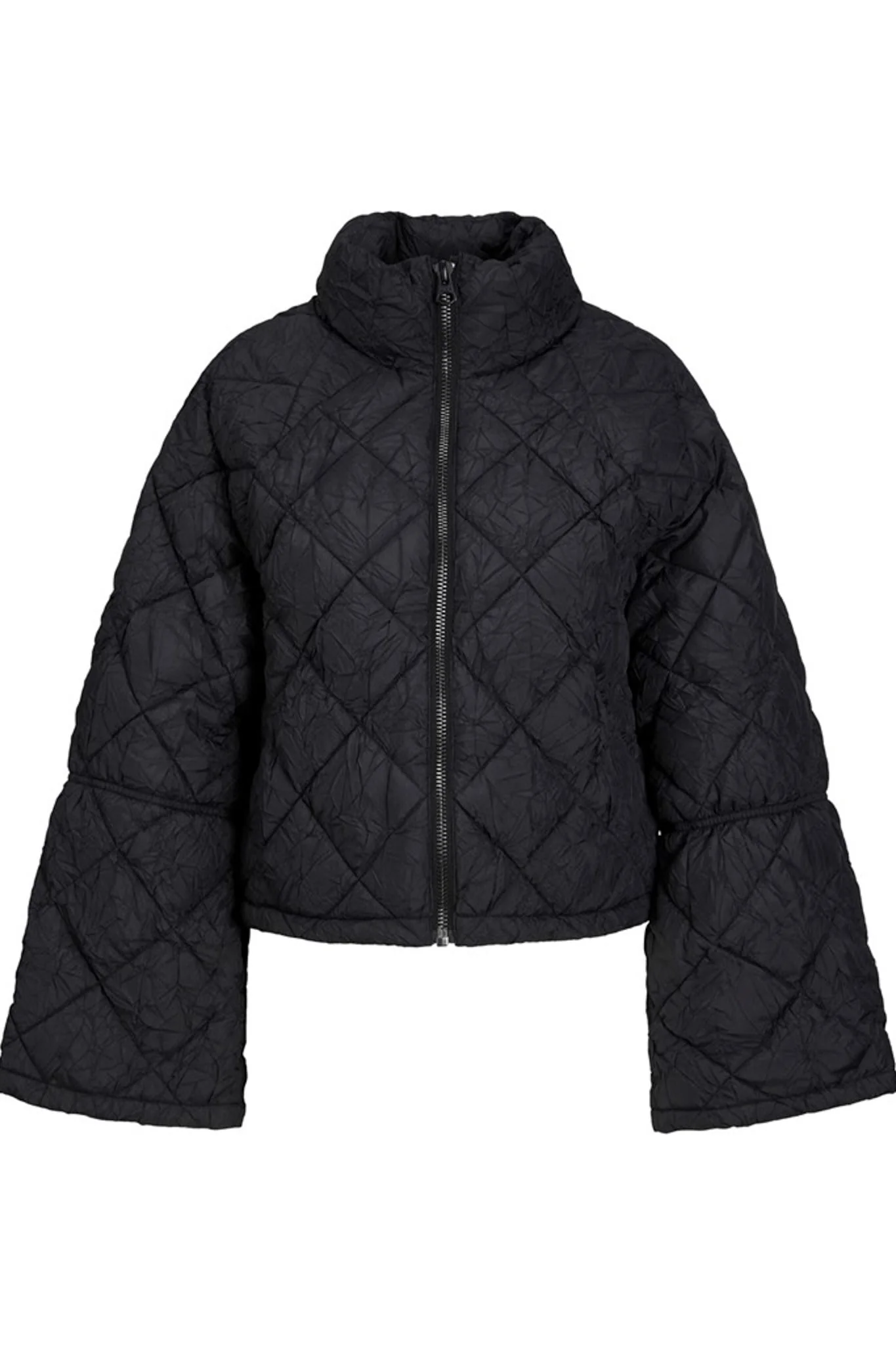 JXUma Short Quilted Jacket - Black - Image 4