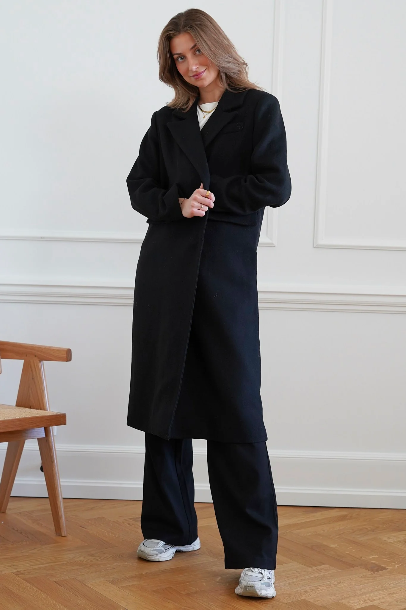 VMVenetavega Long Wool Coat - Black - Image 2