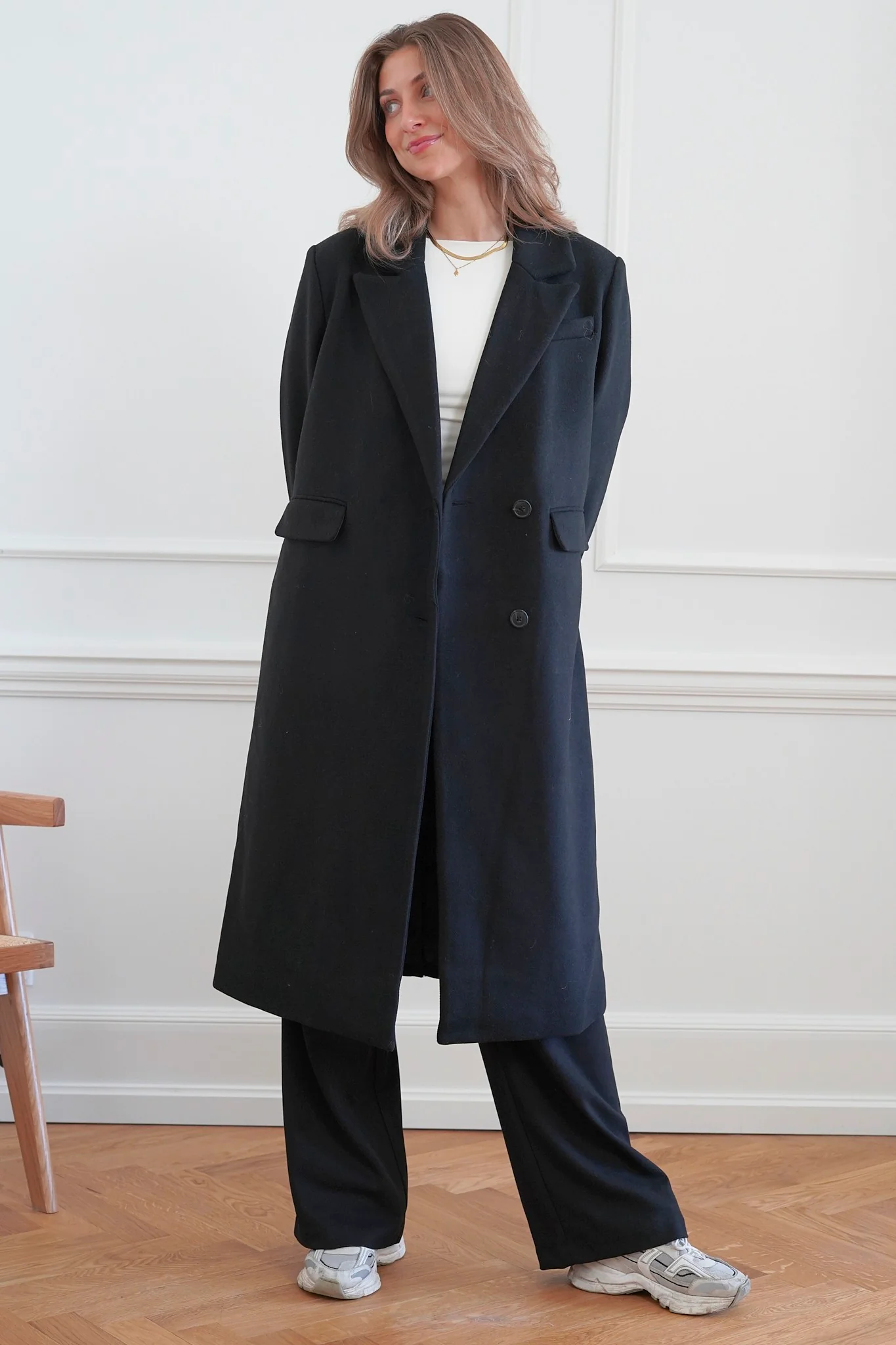 VMVenetavega Long Wool Coat - Black - Image 4