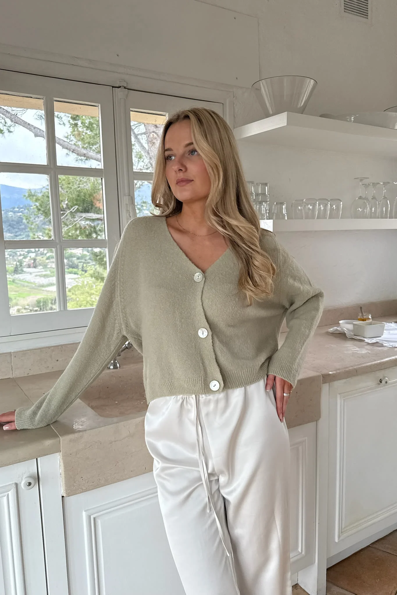 VickyIC Cardigan - Pistachio - Image 2