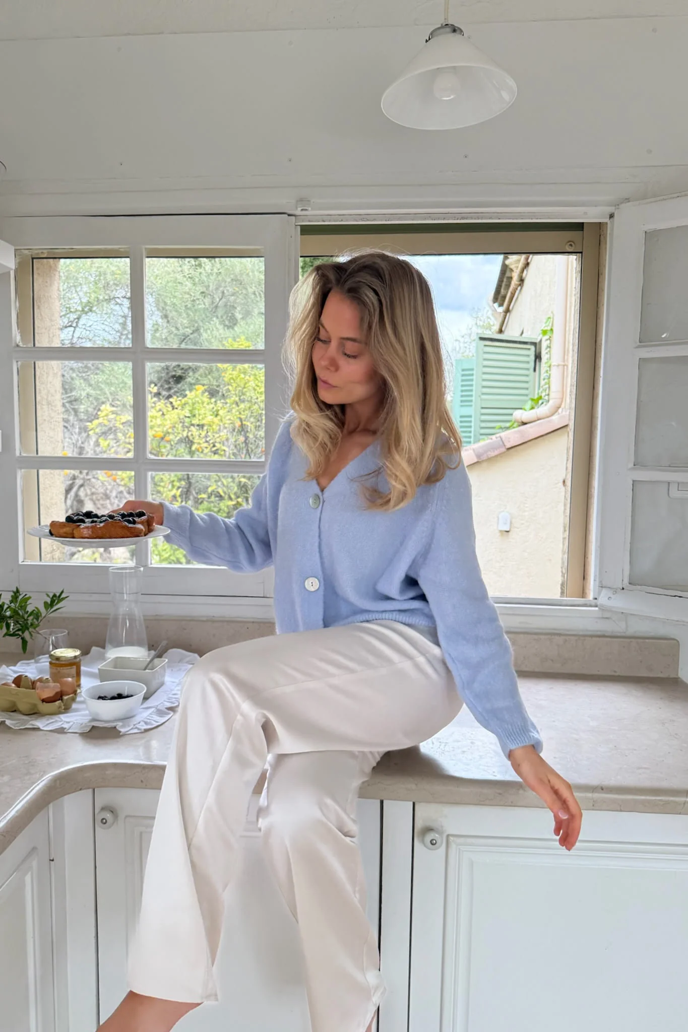 VickyIC Cardigan - Light Blue - Image 2