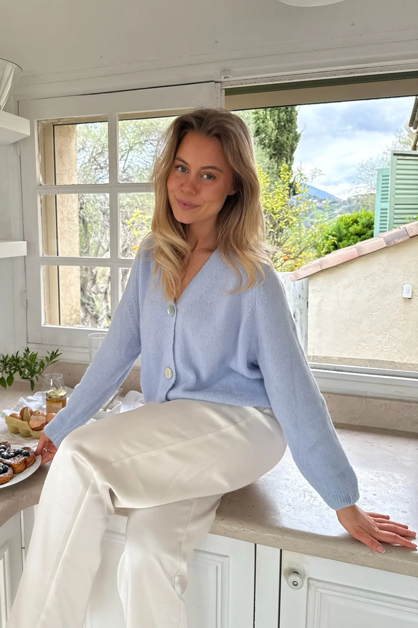 VickyIC Cardigan - Light Blue - Image 6