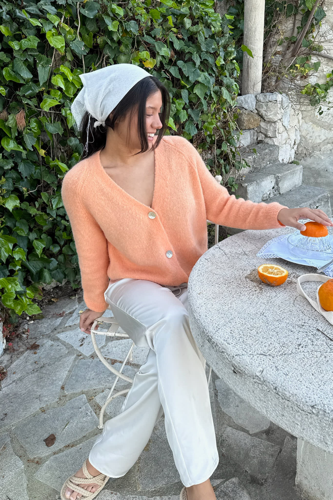 VickyIC Cardigan - Orange - Image 3