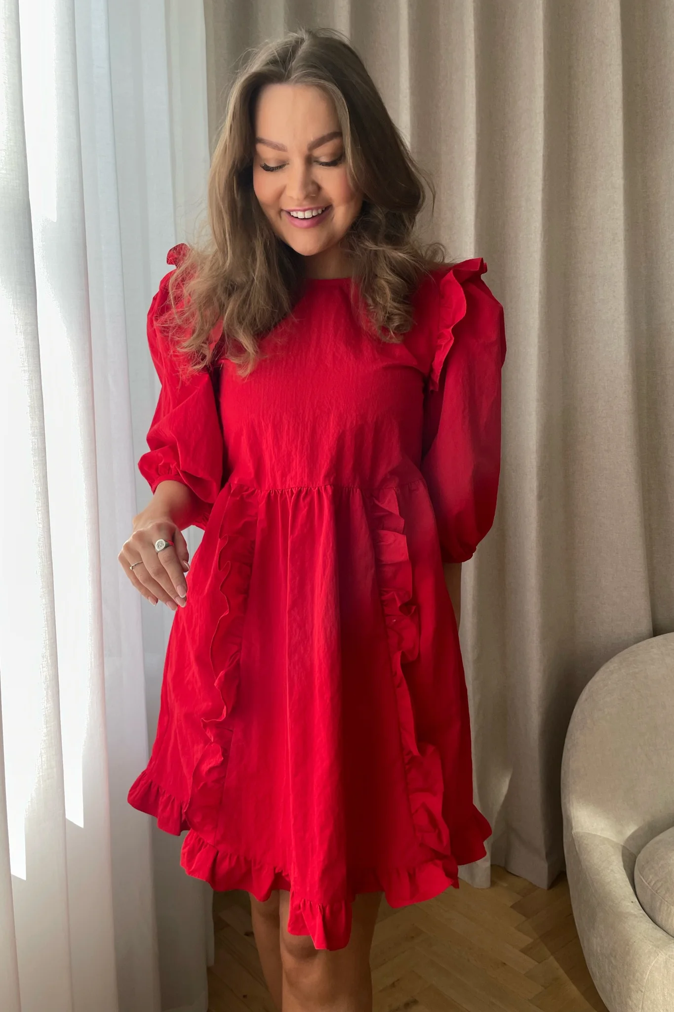 VildeIC Dress - Red - Image 3