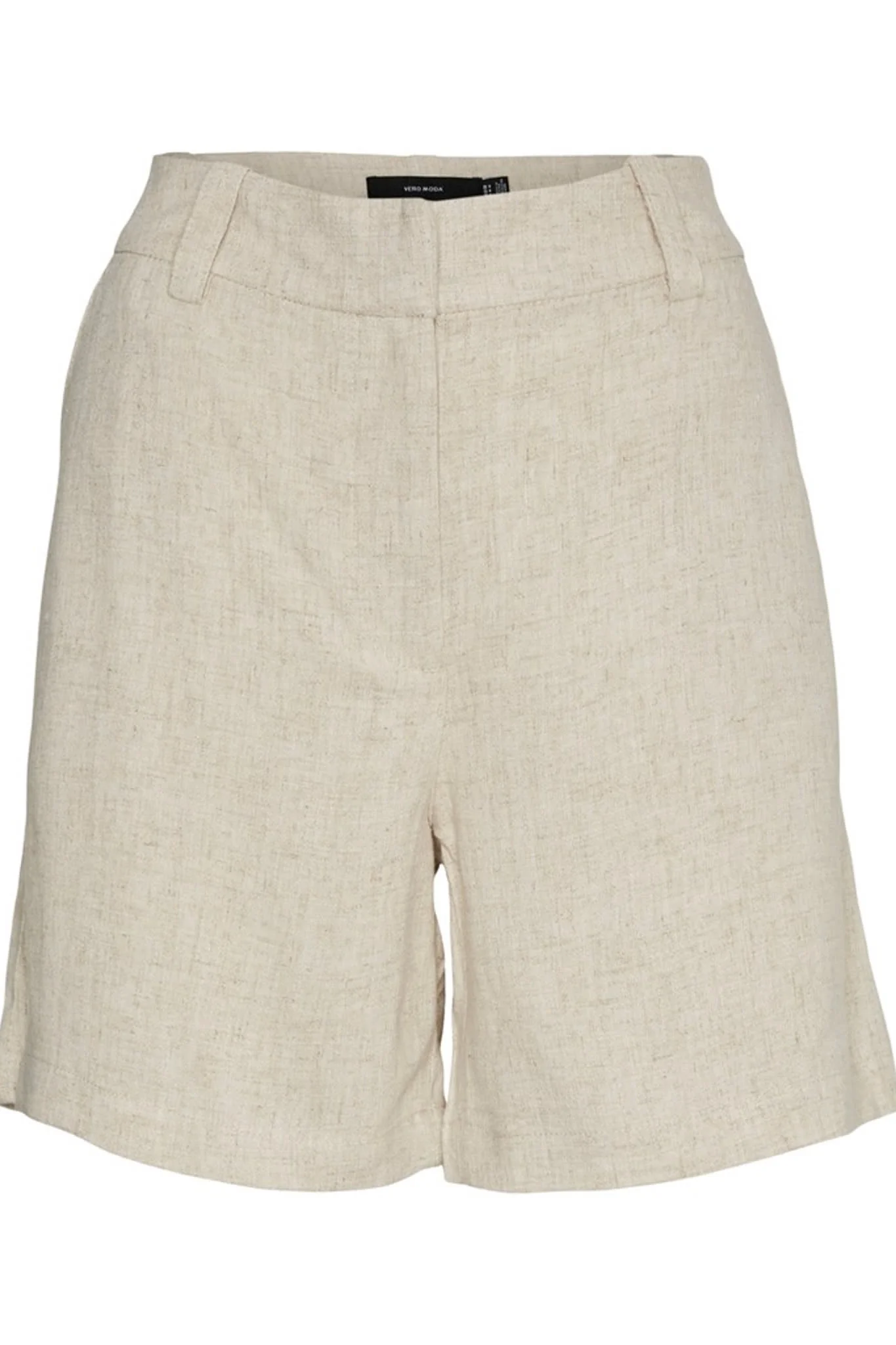 VMVerhera MR Long Linen Shorts - Oatmeal Nature Tone - Image 5