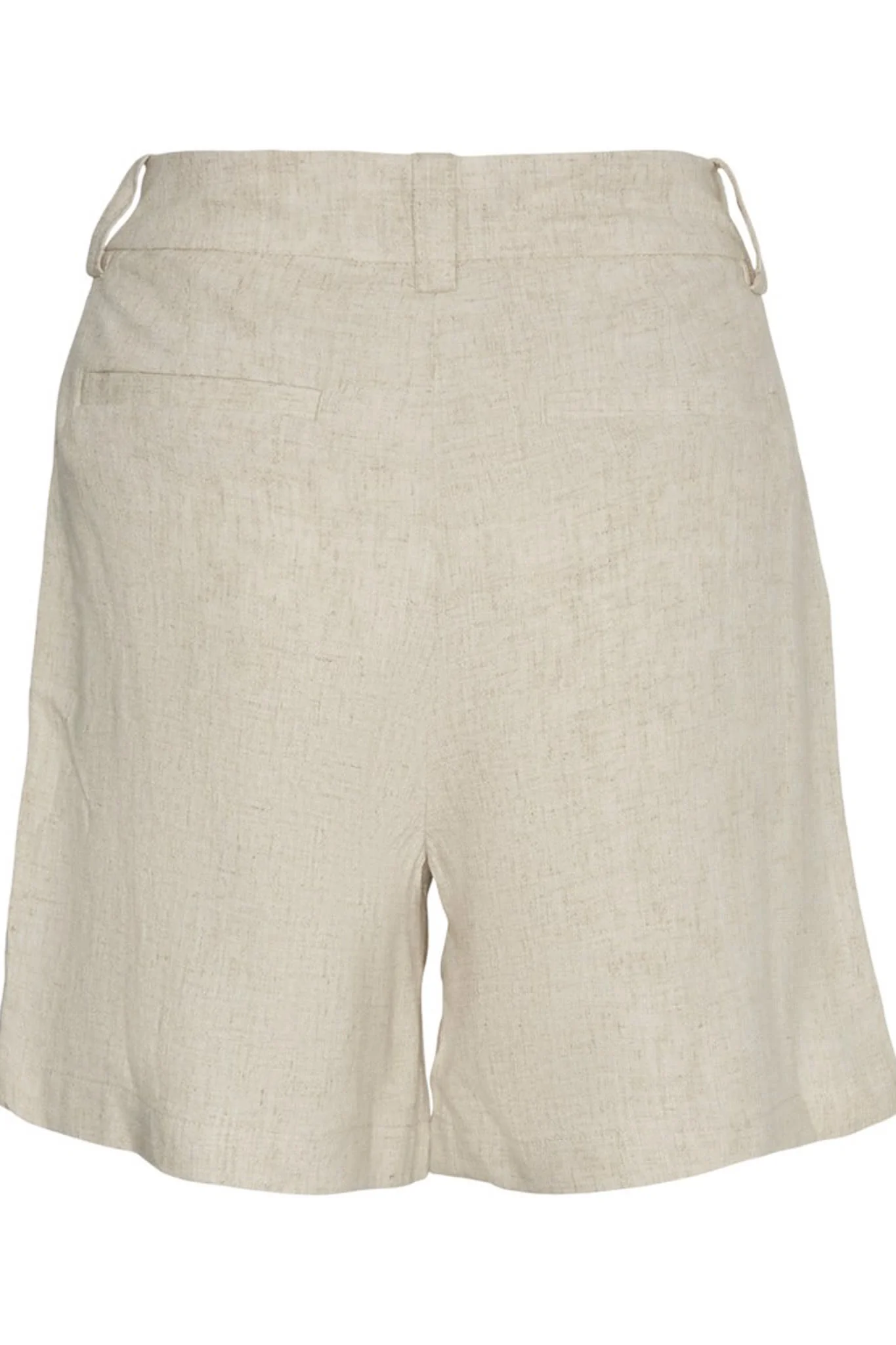 VMVerhera MR Long Linen Shorts - Oatmeal Nature Tone - Image 6