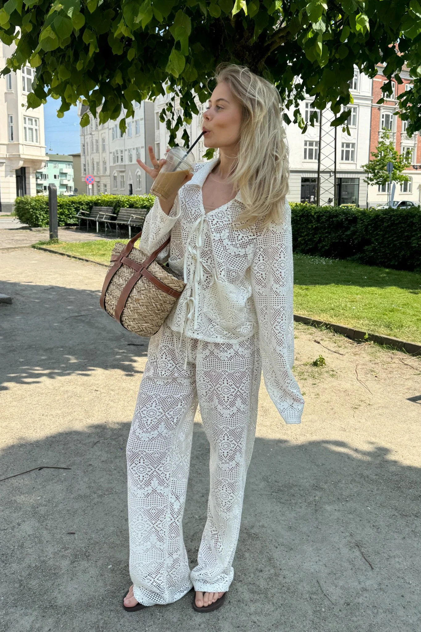 ZhannaIC Pants - White Knit - Image 4