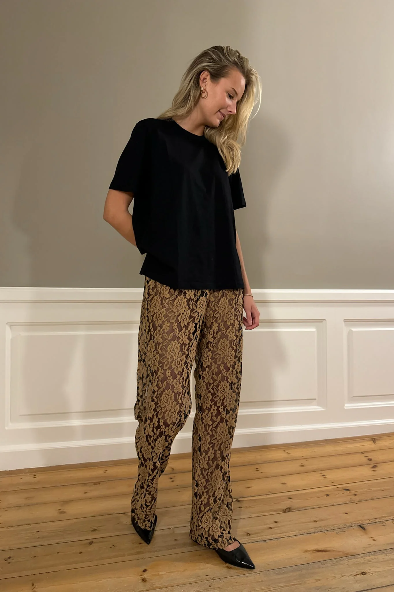 ZhannaIC Pants - Golden Beige Lace - Image 5