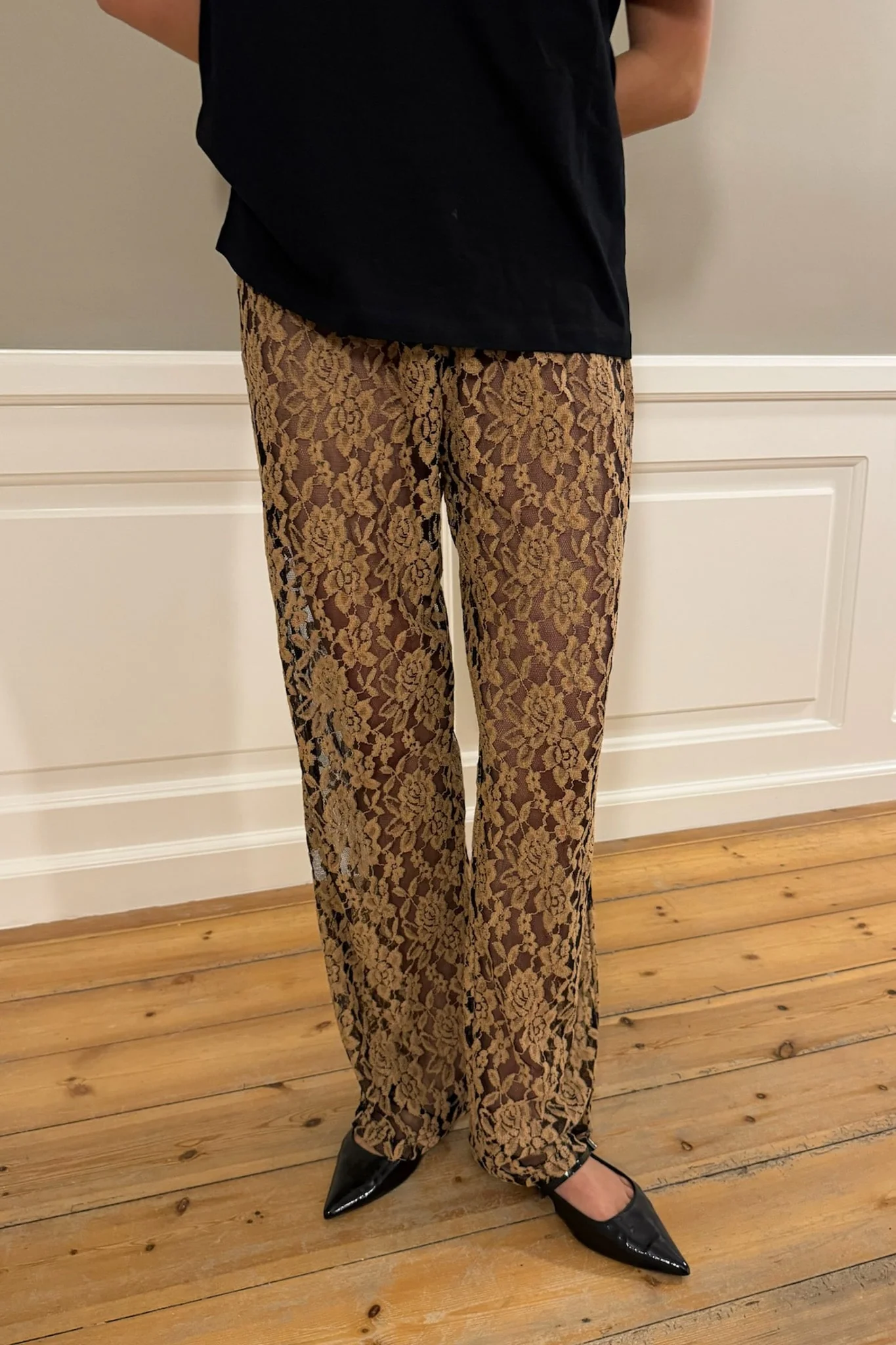 ZhannaIC Pants - Golden Beige Lace - Image 6