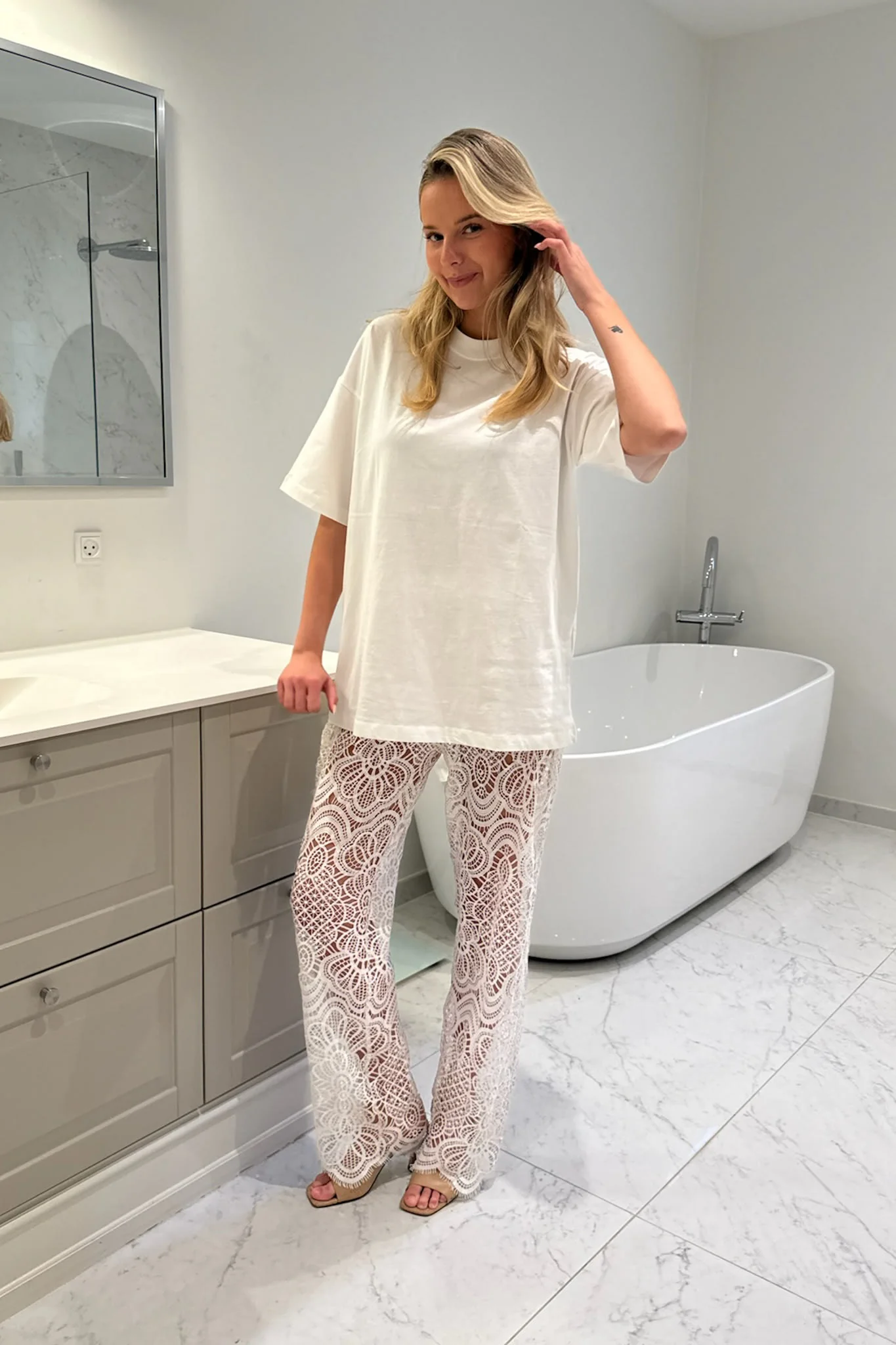 ZhannaIC Pants - White Heavy Lace - Image 6