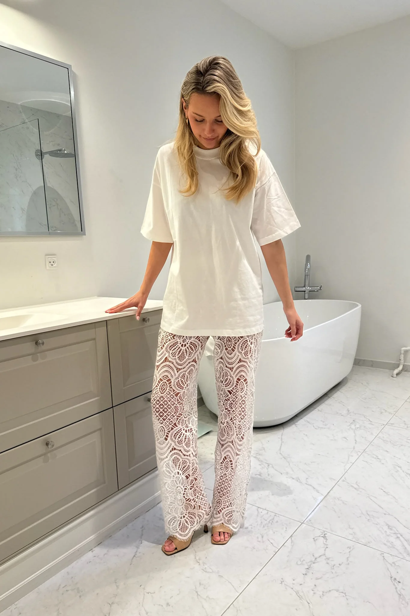 ZhannaIC Pants - White Heavy Lace - Image 8
