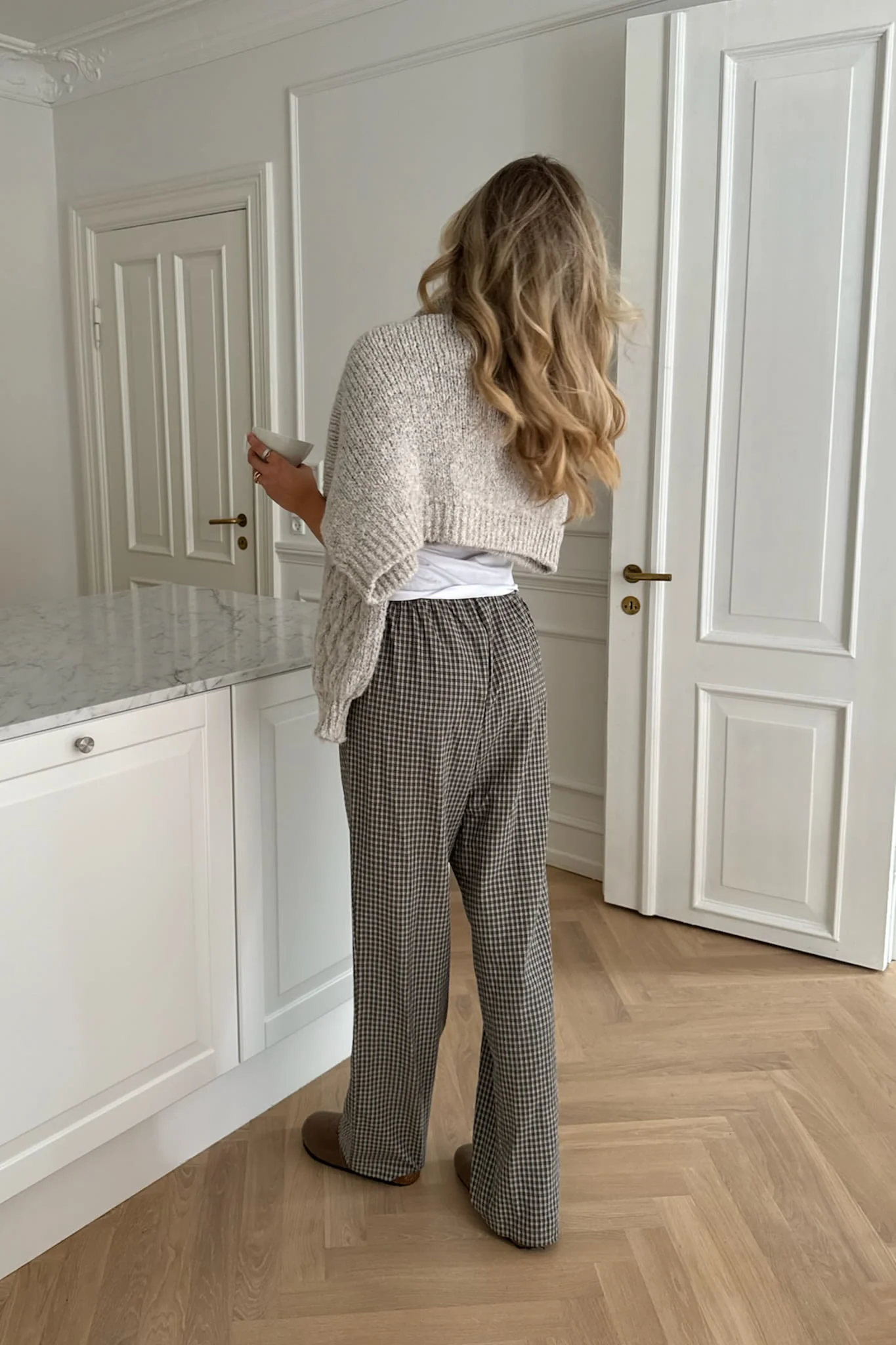 ZhannaIC Pants - Black Small Checks - Image 3