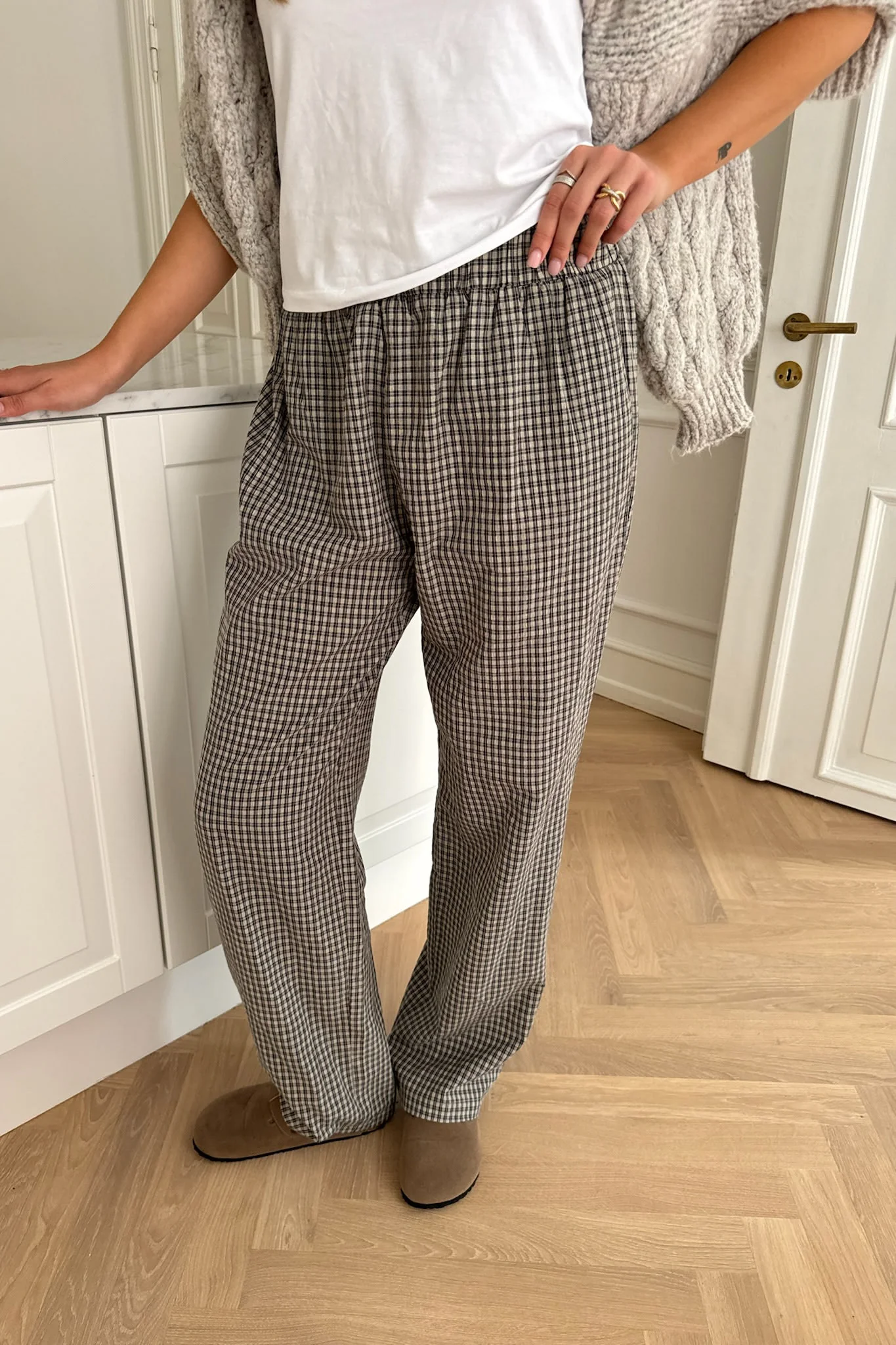ZhannaIC Pants - Black Small Checks - Image 4