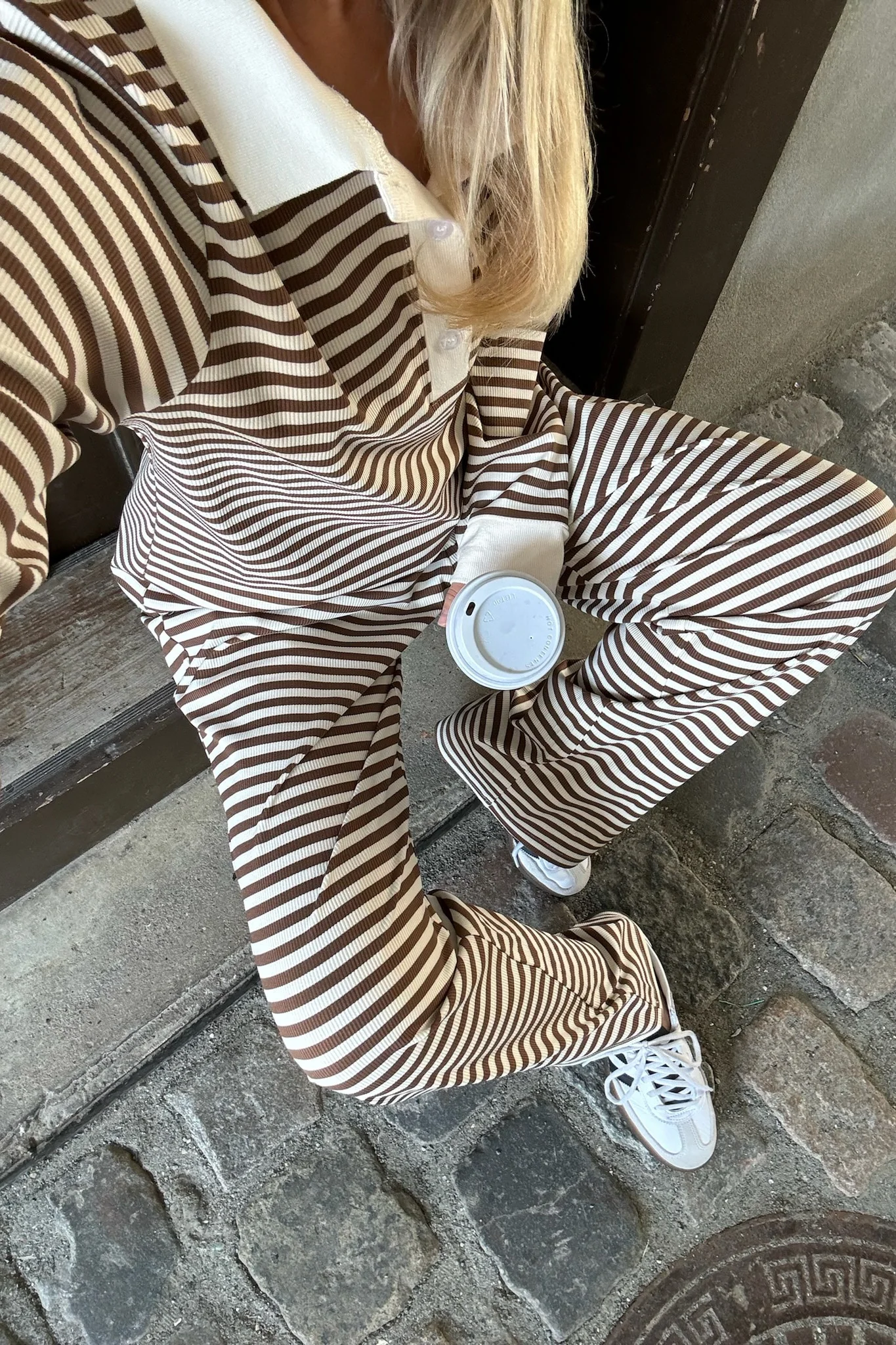ZhannaIC Pants - Brown Stripes - Image 2